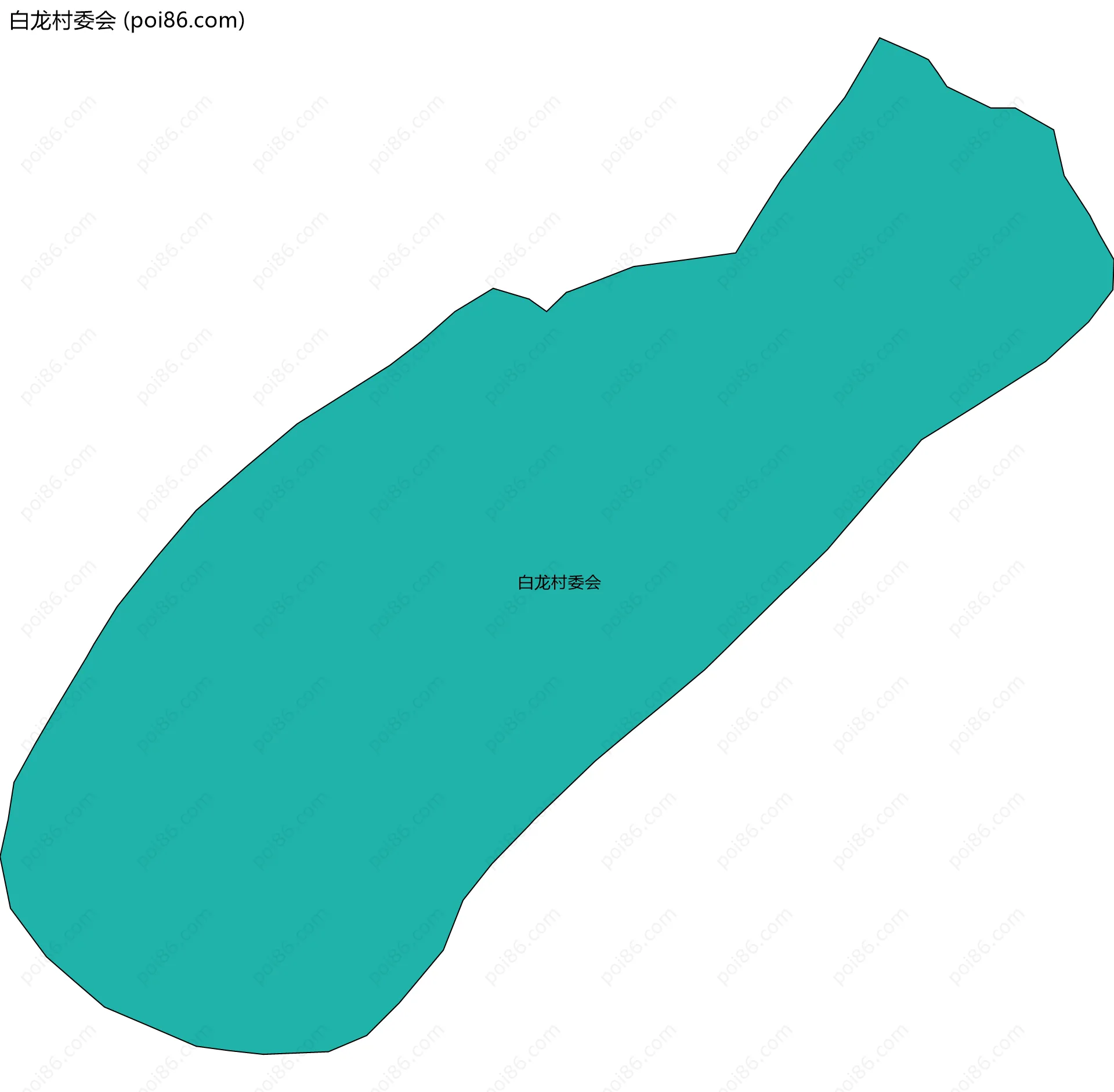 白龙村委会边界地图
