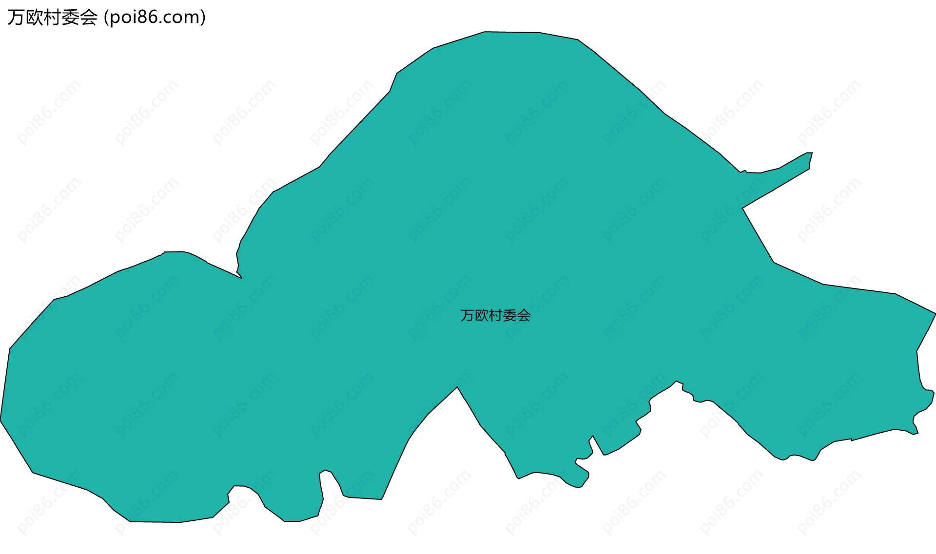 万欧村委会边界地图