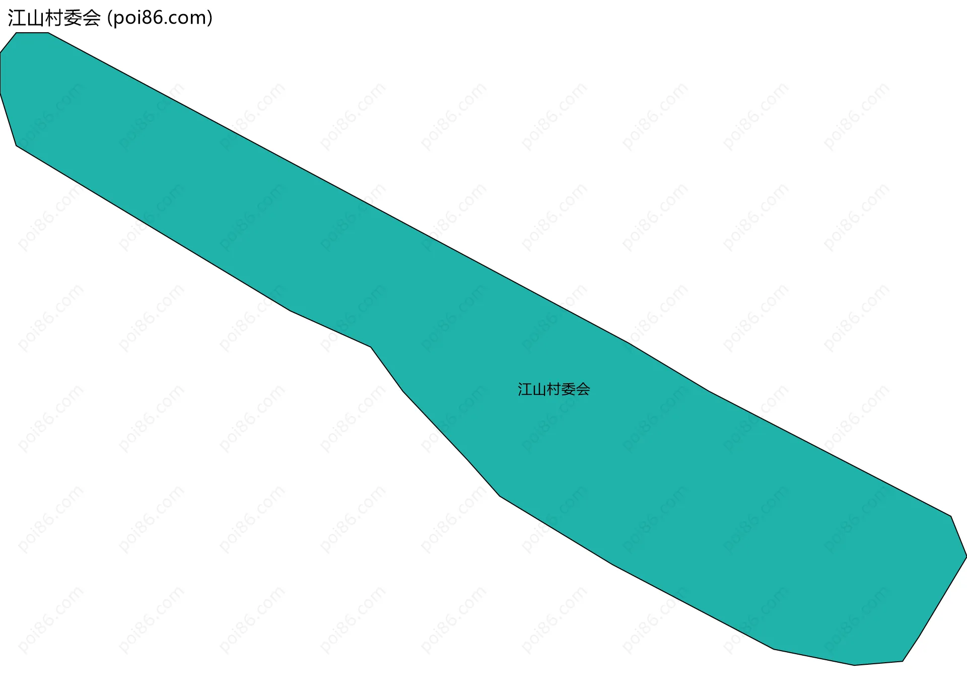 江山村委会边界地图