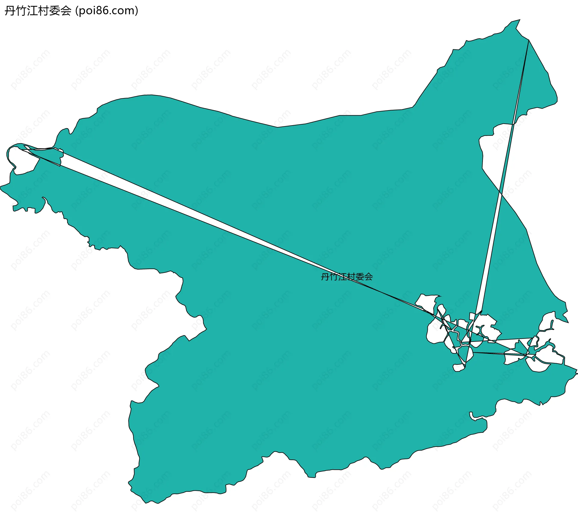 丹竹江村委会边界地图