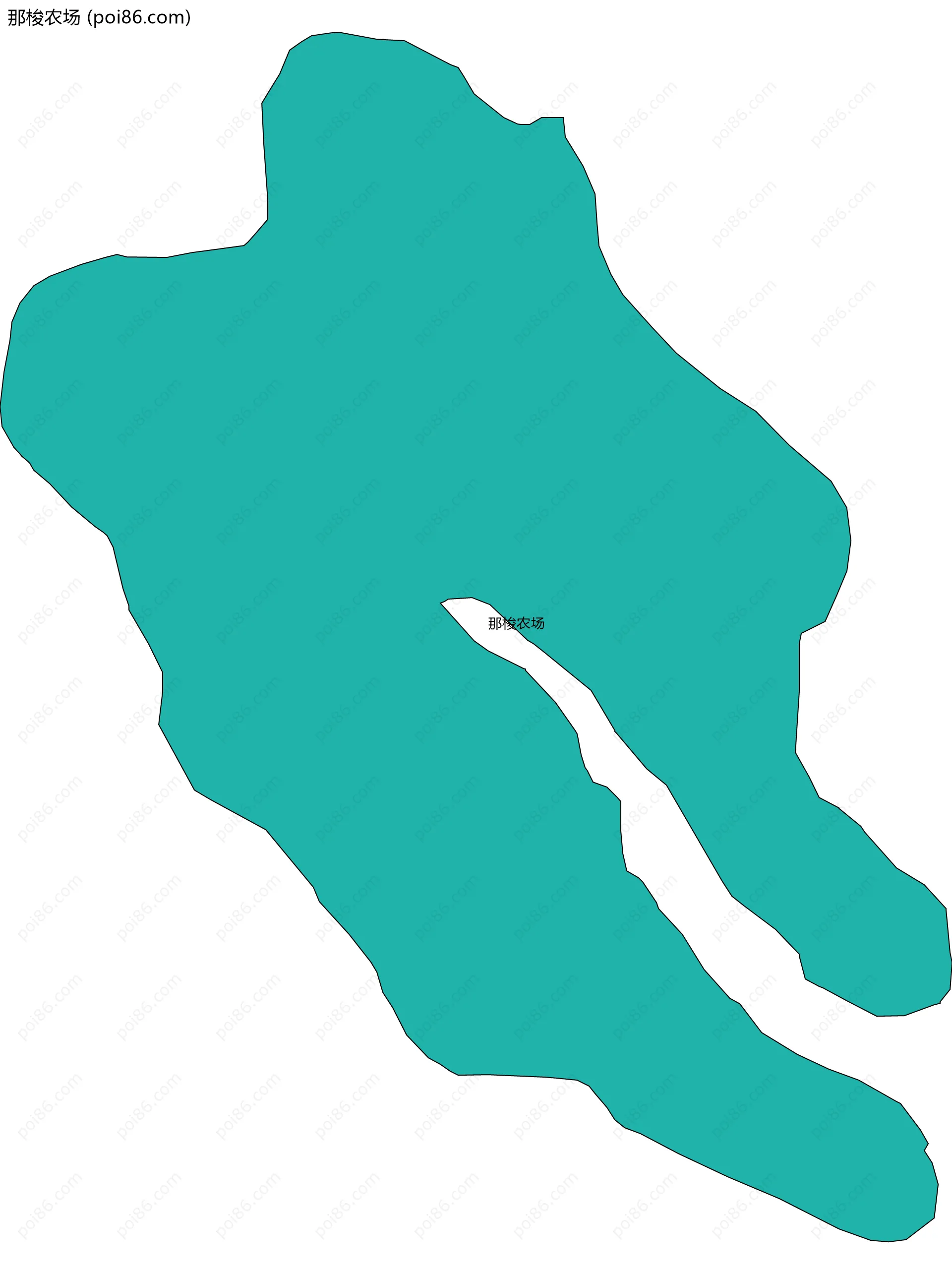 那梭农场边界地图