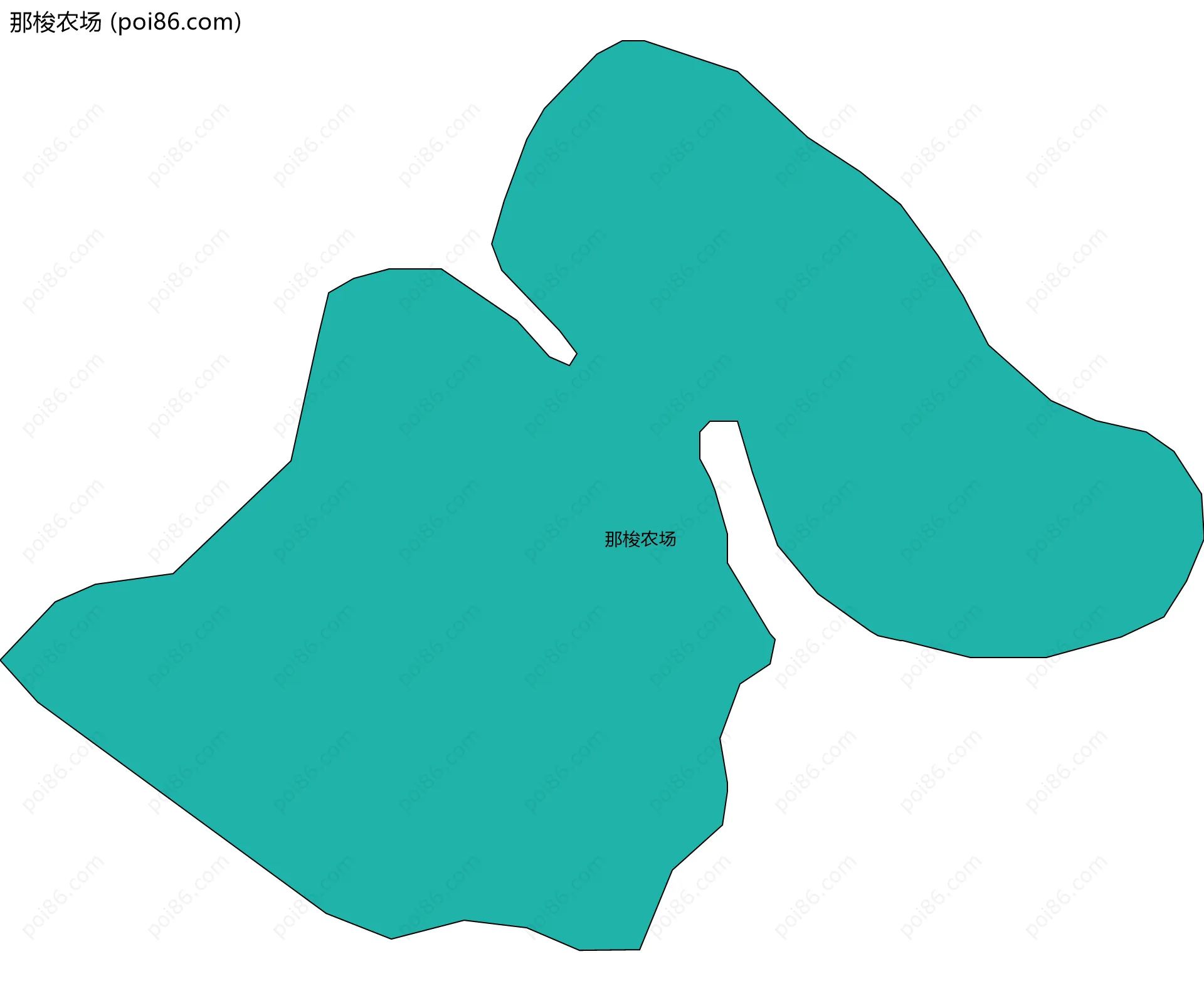 那梭农场边界地图