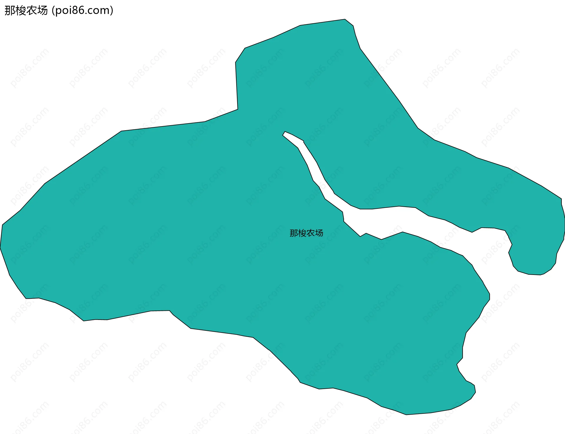 那梭农场边界地图
