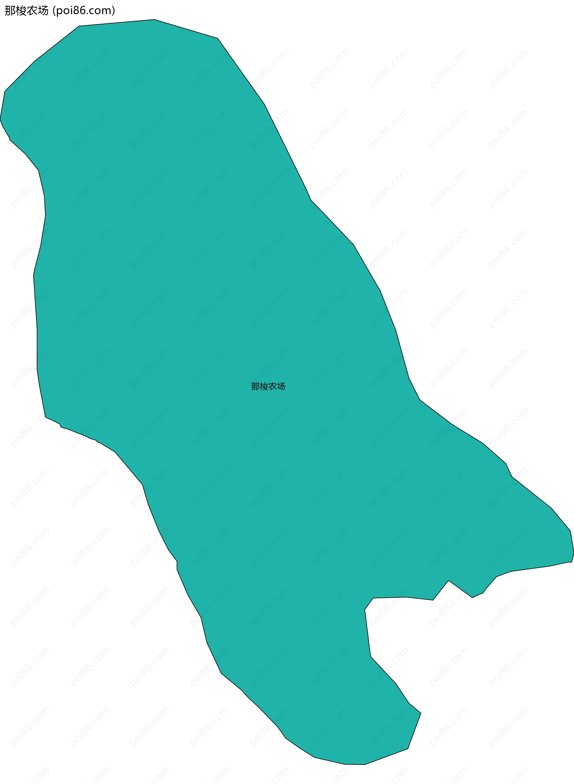 那梭农场边界地图