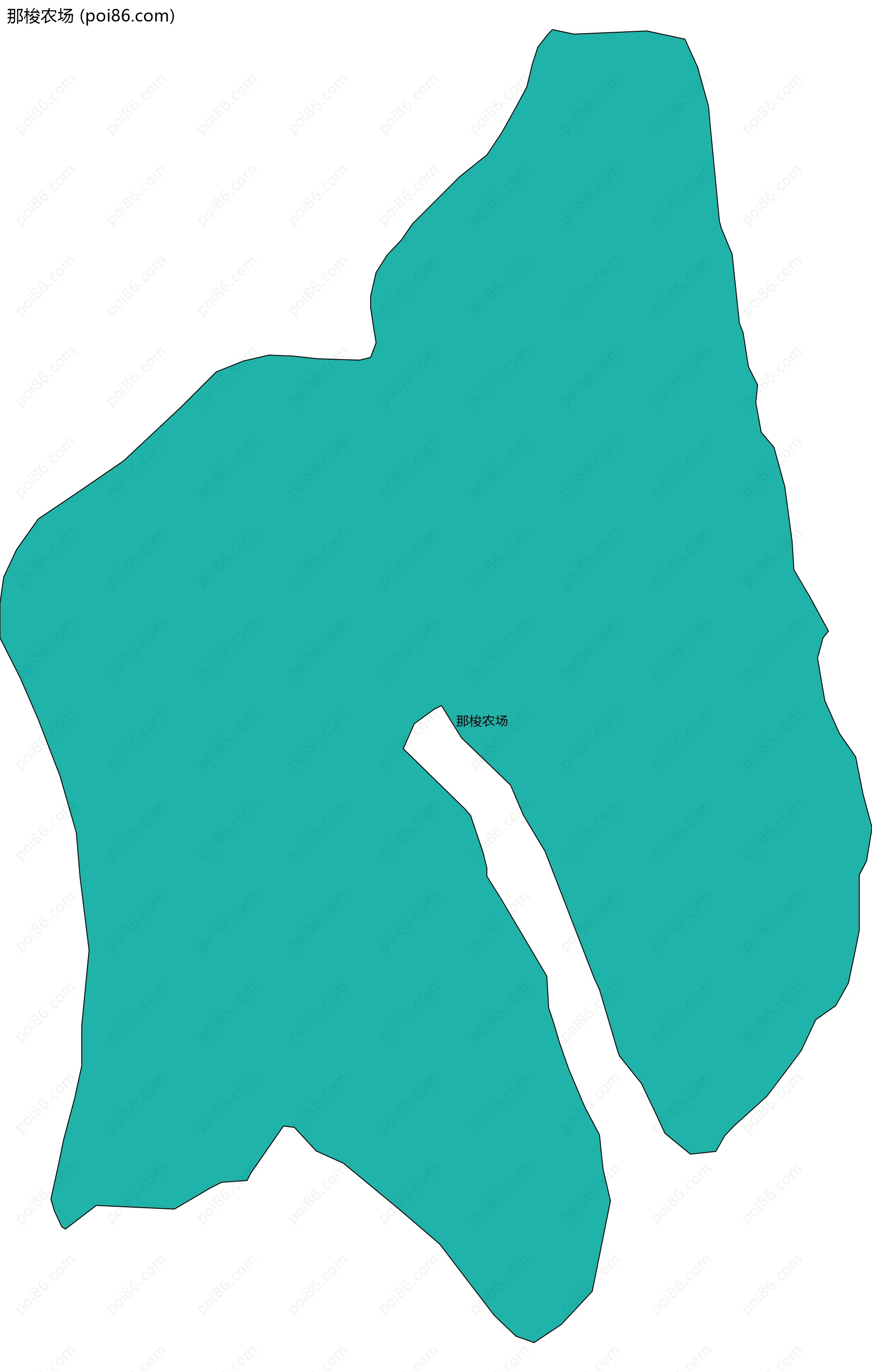 那梭农场边界地图