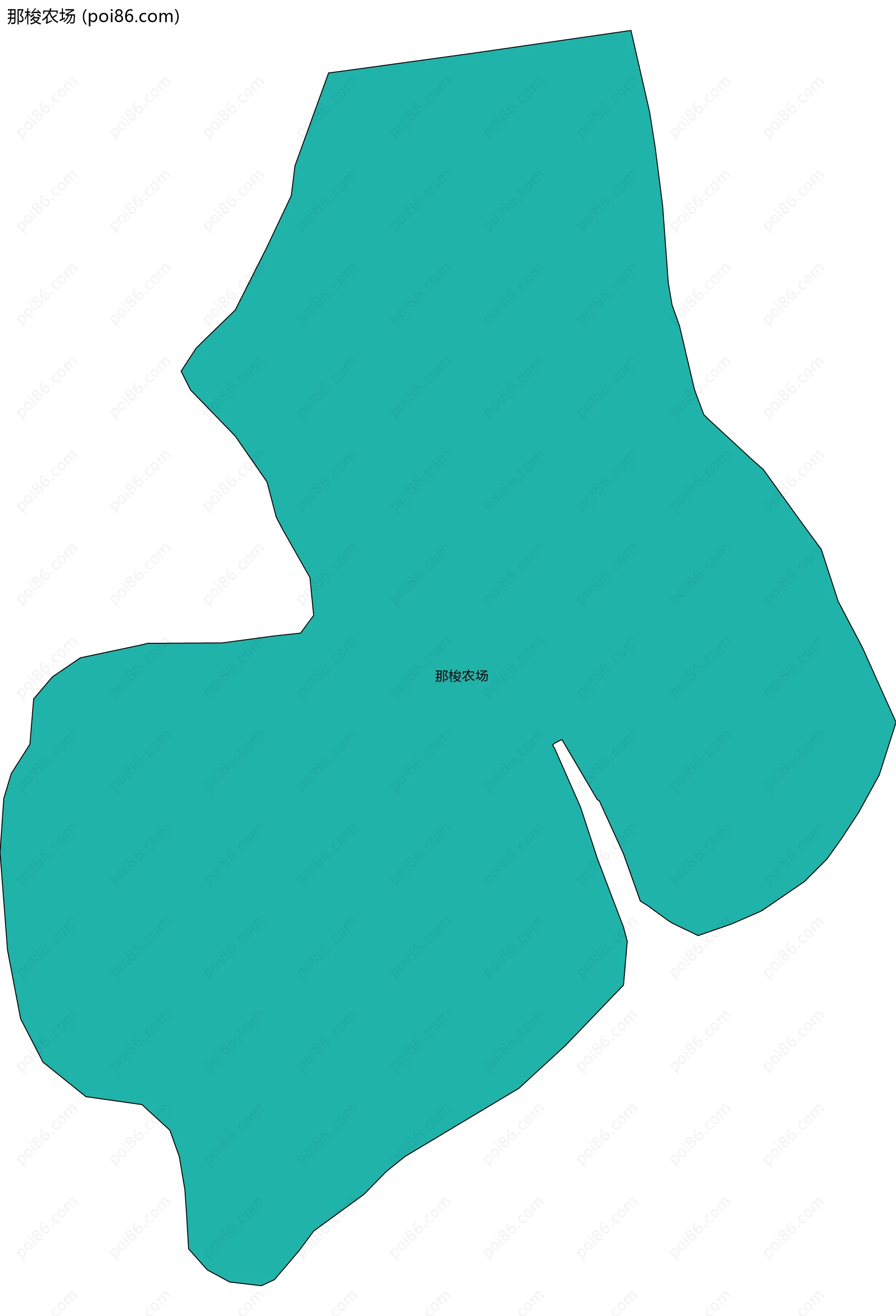 那梭农场边界地图