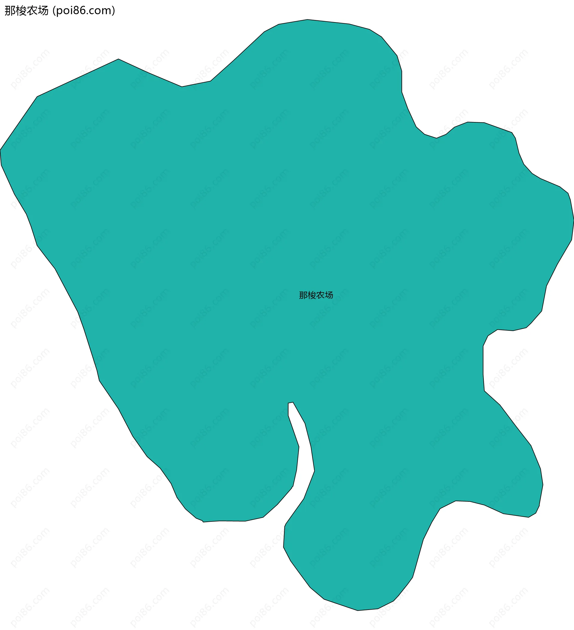 那梭农场边界地图