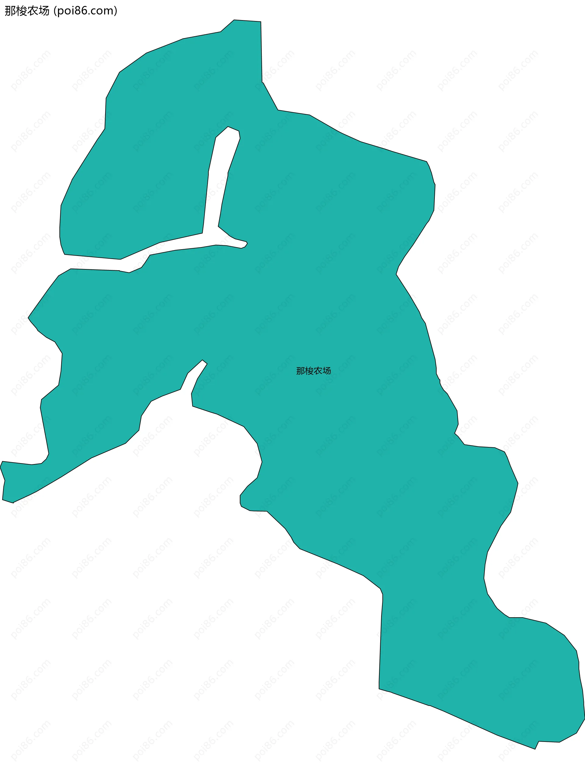 那梭农场边界地图