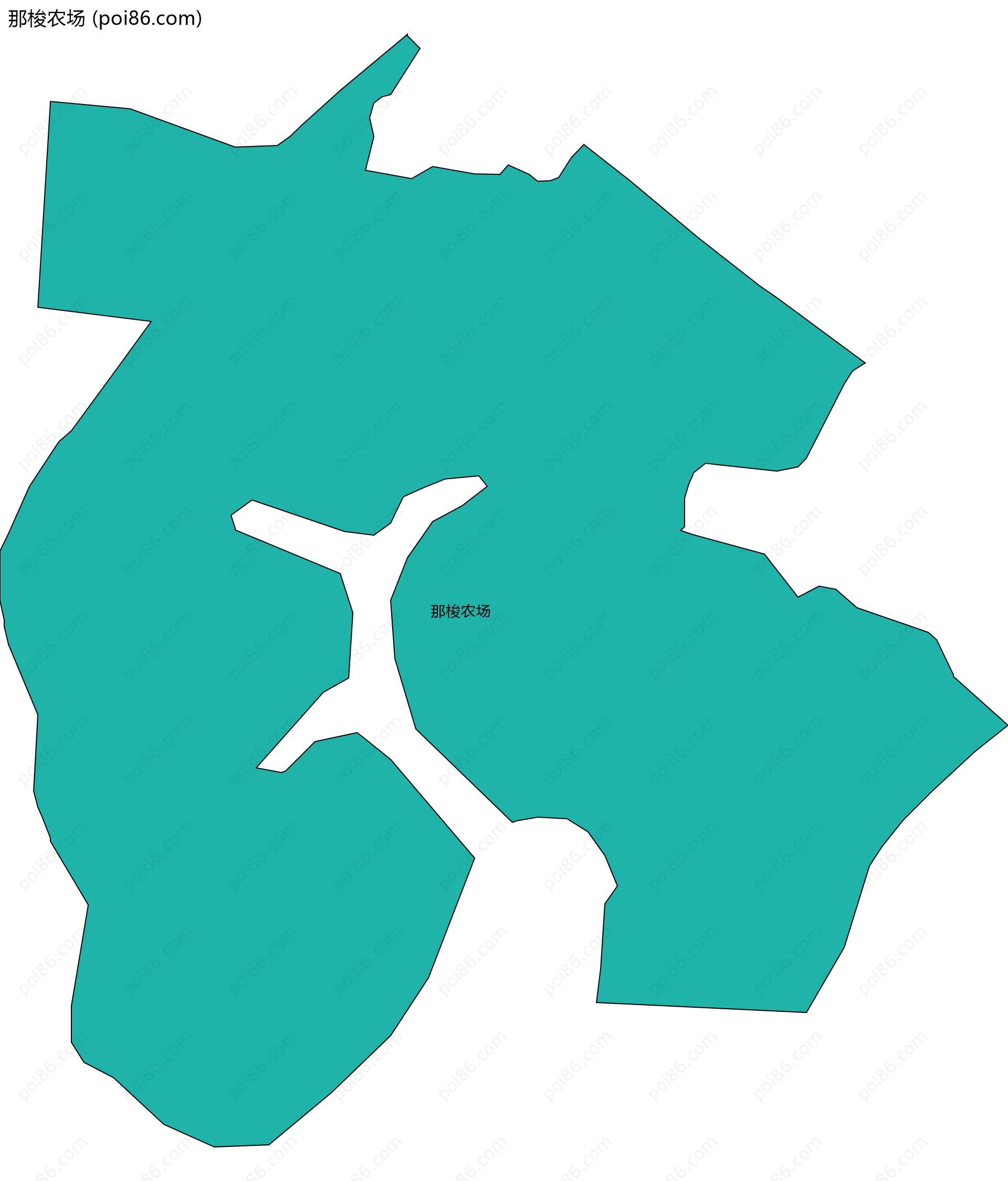 那梭农场边界地图