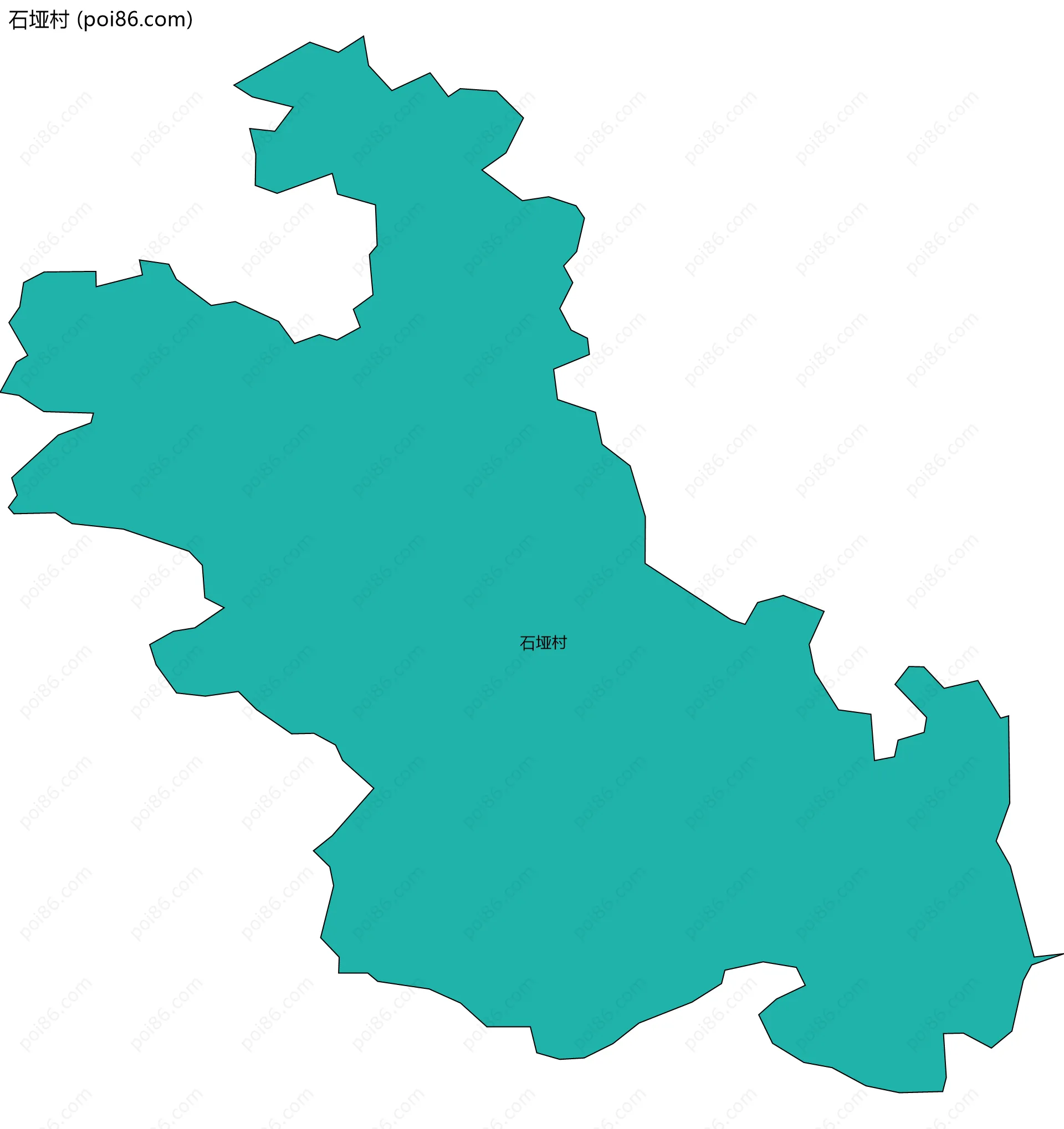 石垭村边界地图