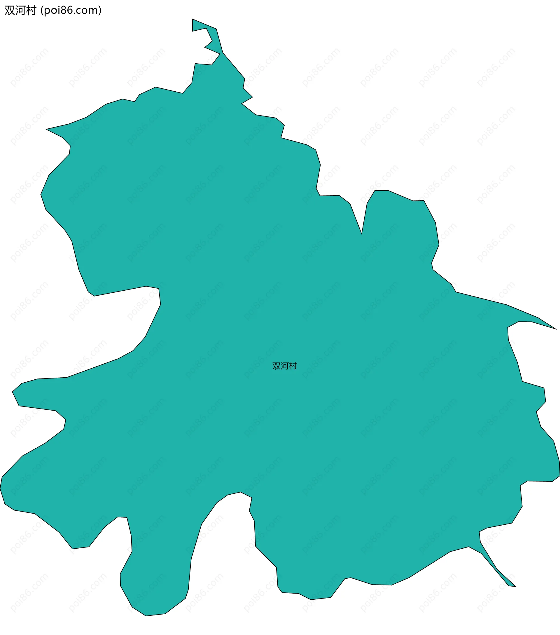 双河村边界地图