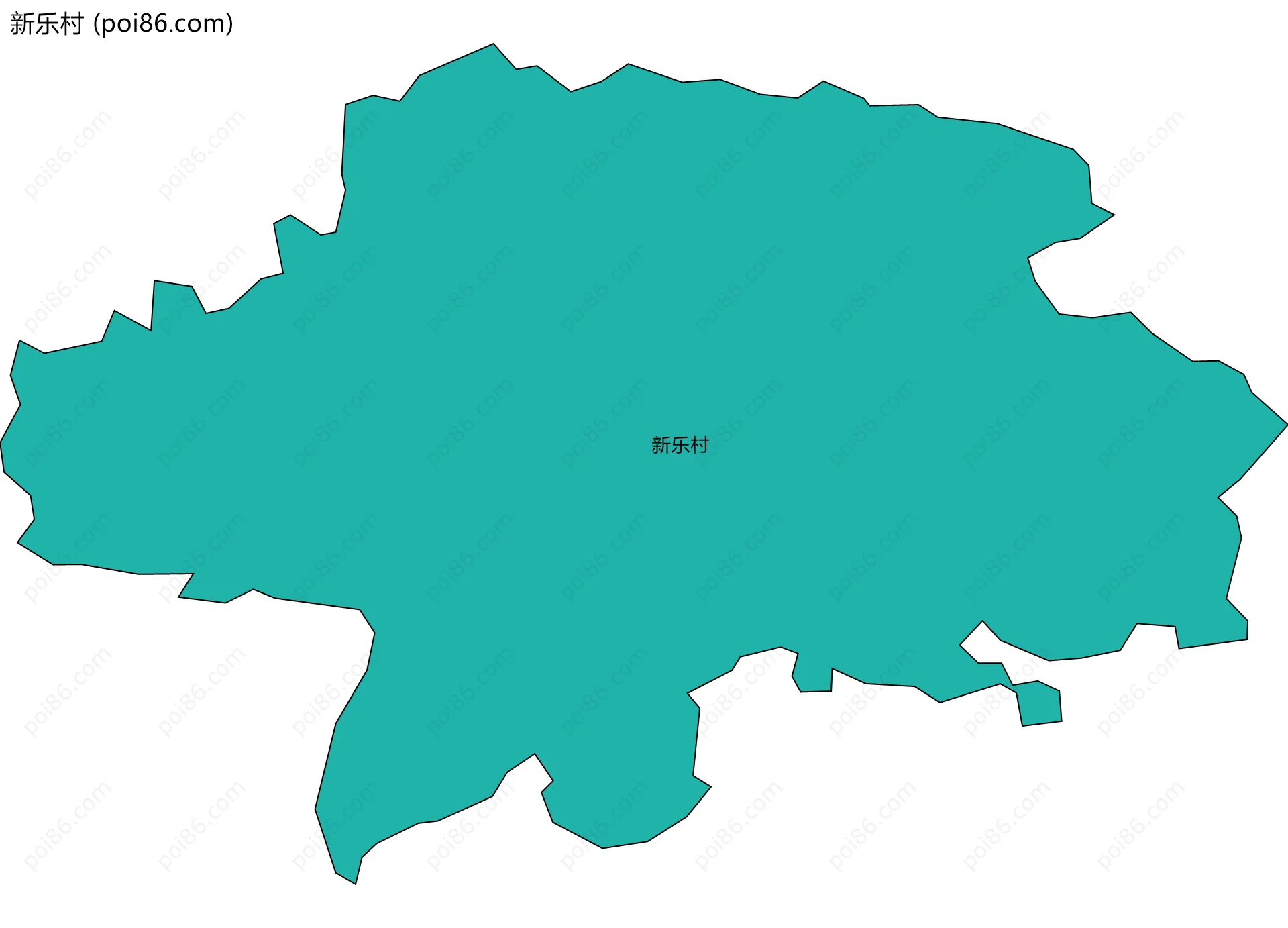 新乐村边界地图