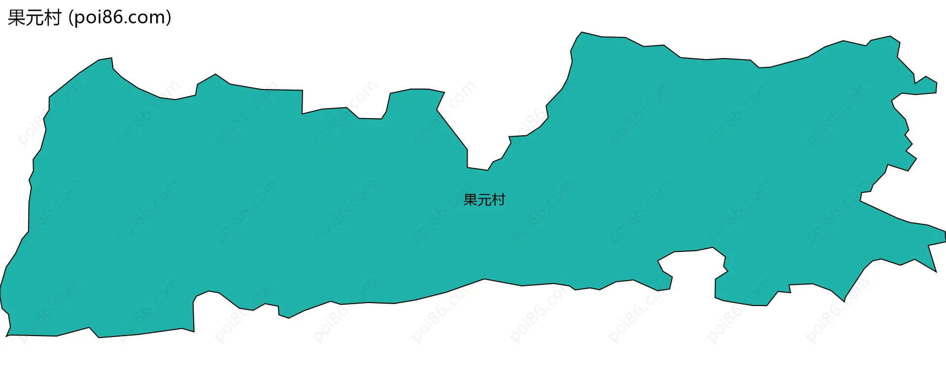 果元村边界地图