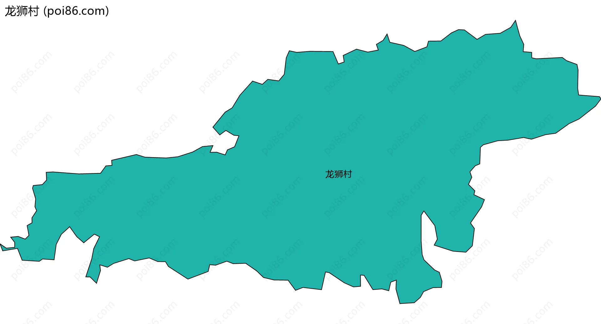 龙狮村边界地图
