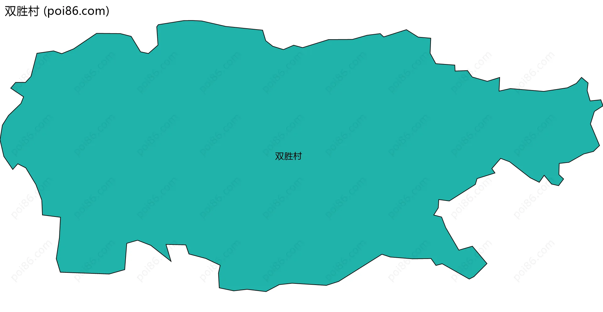 双胜村边界地图