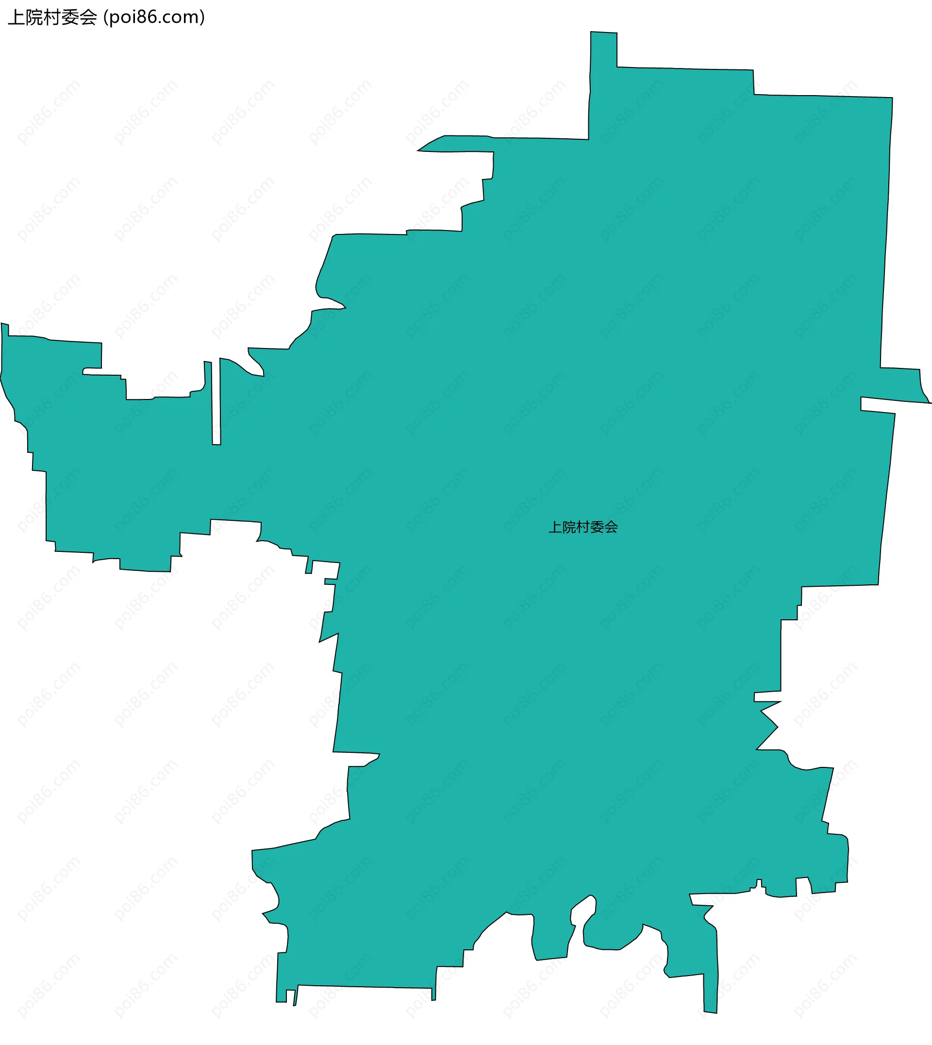上院村委会边界地图