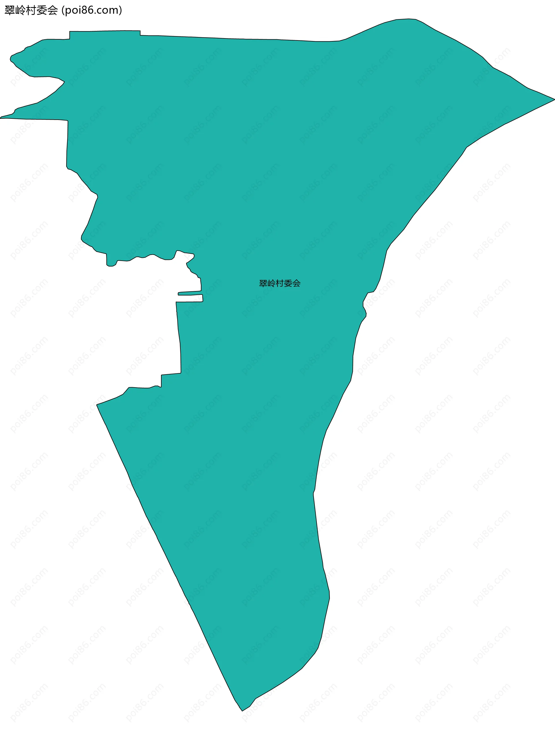 翠岭村委会边界地图