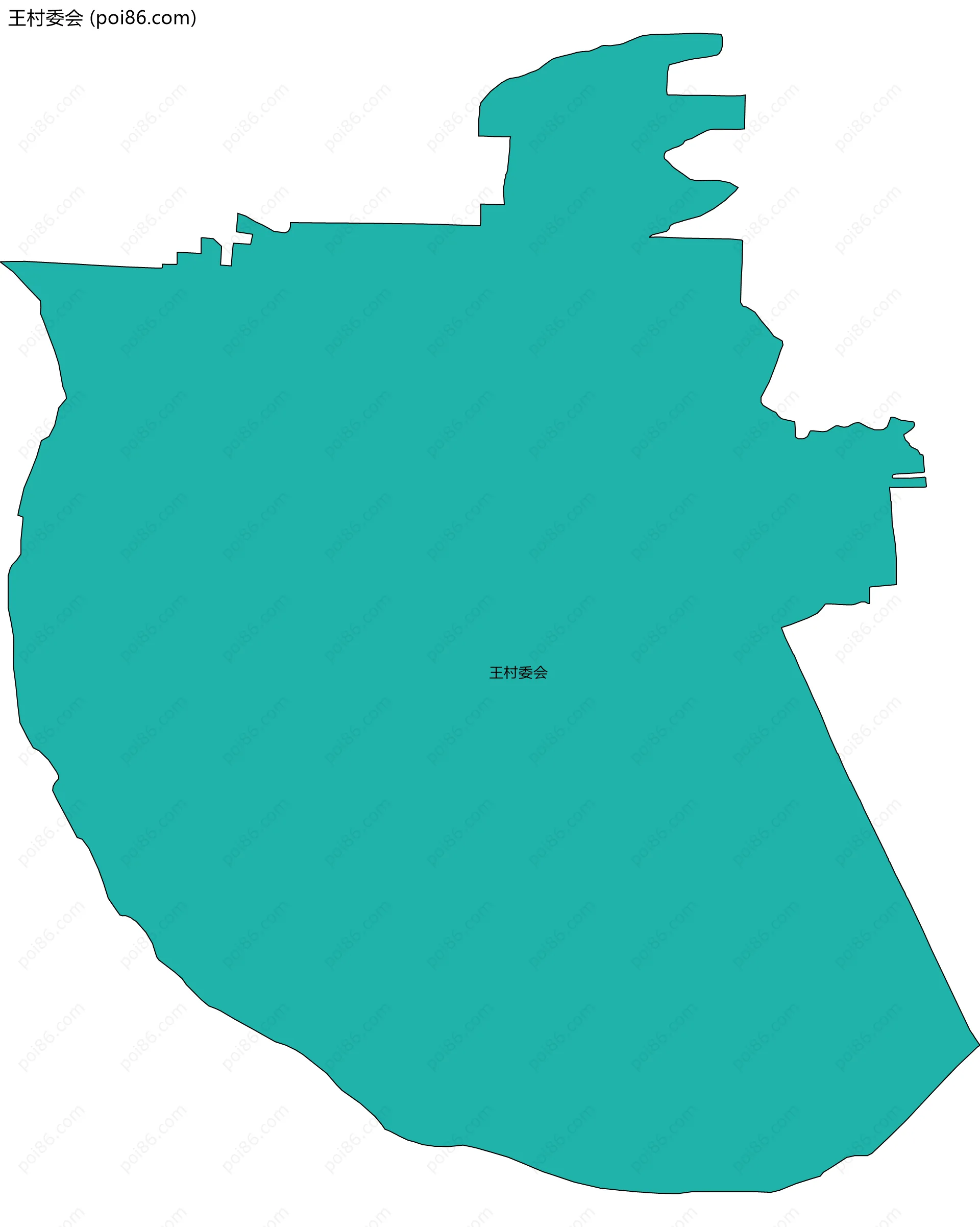 王村委会边界地图