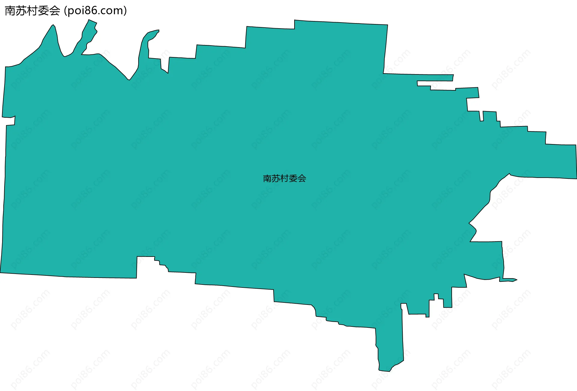 南苏村委会边界地图