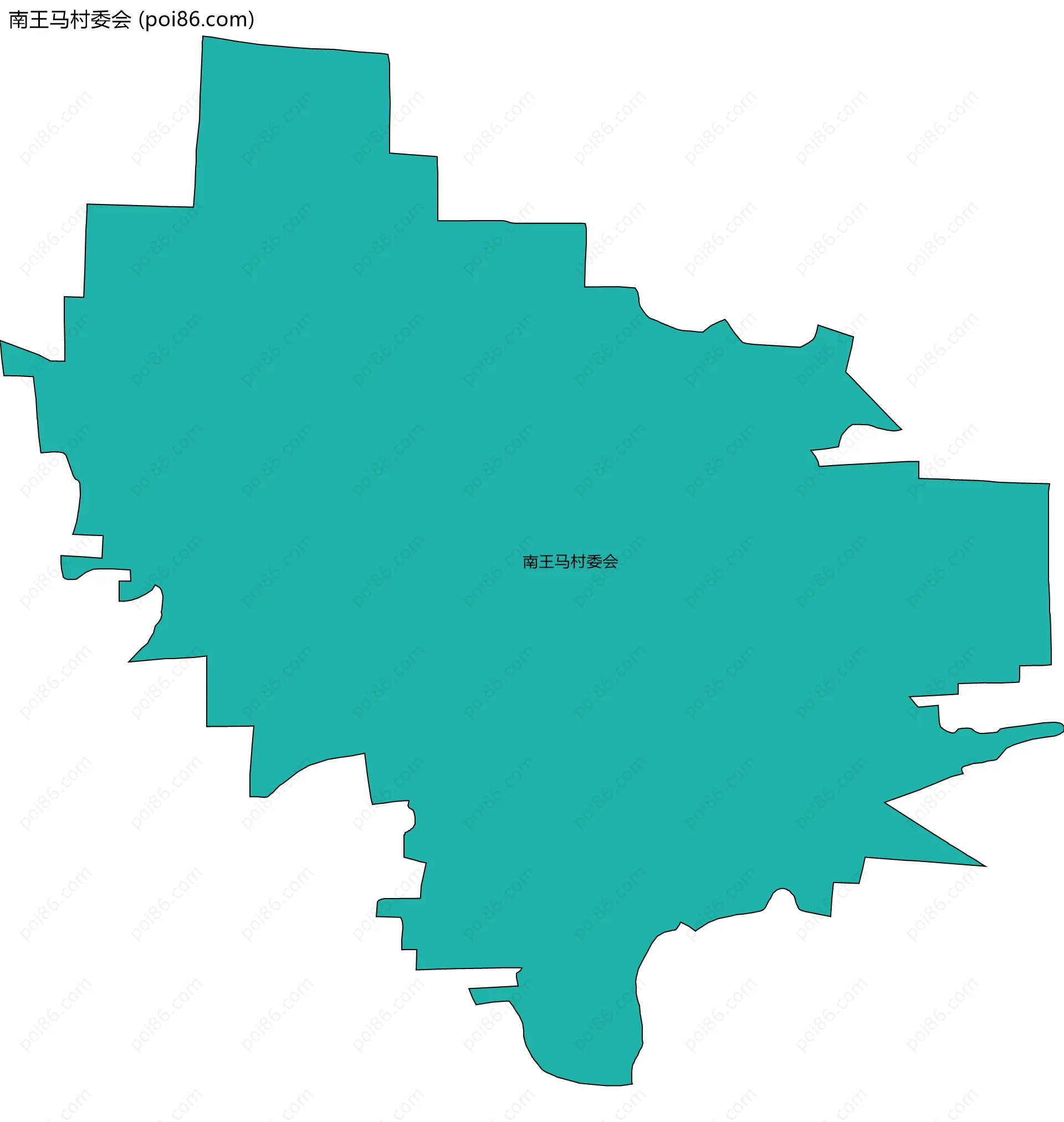 南王马村委会边界地图