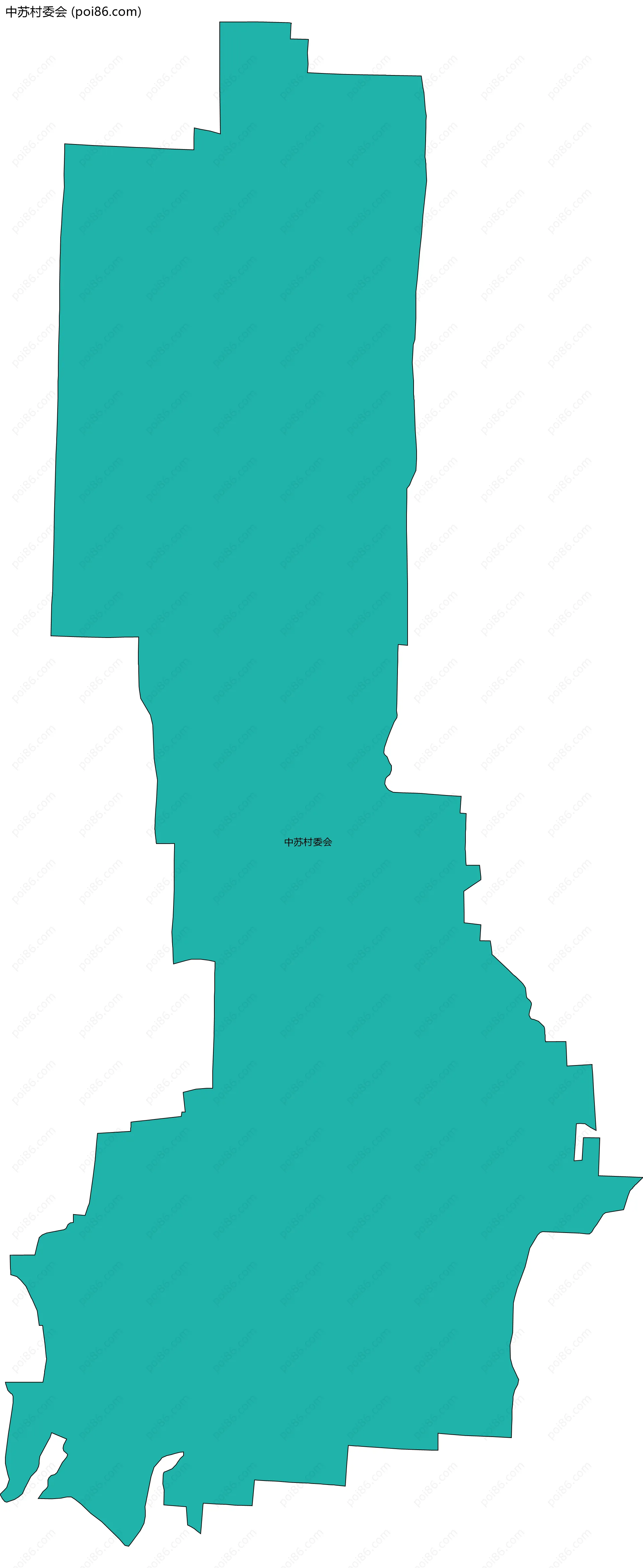 中苏村委会边界地图