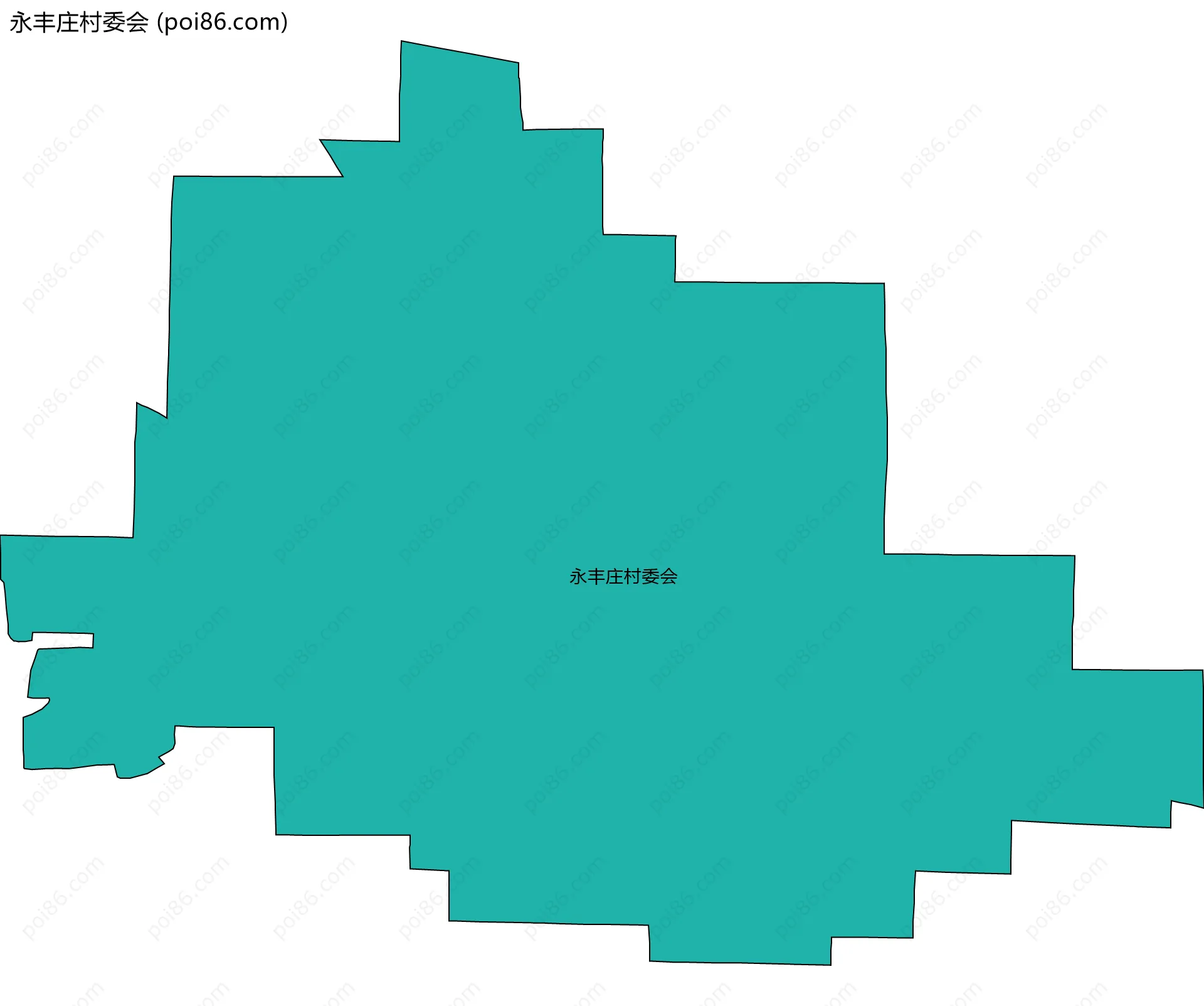 永丰庄村委会边界地图