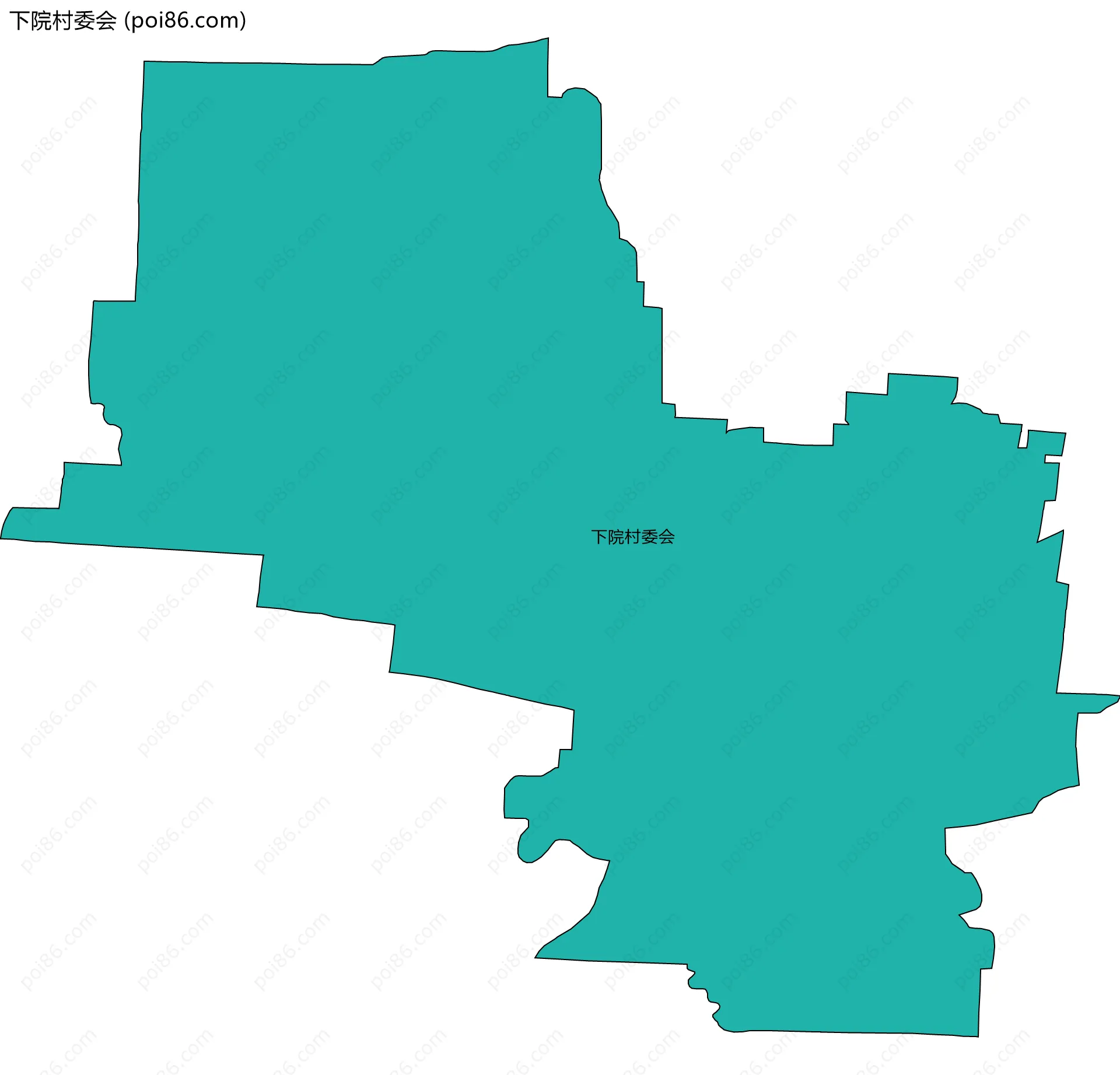 下院村委会边界地图