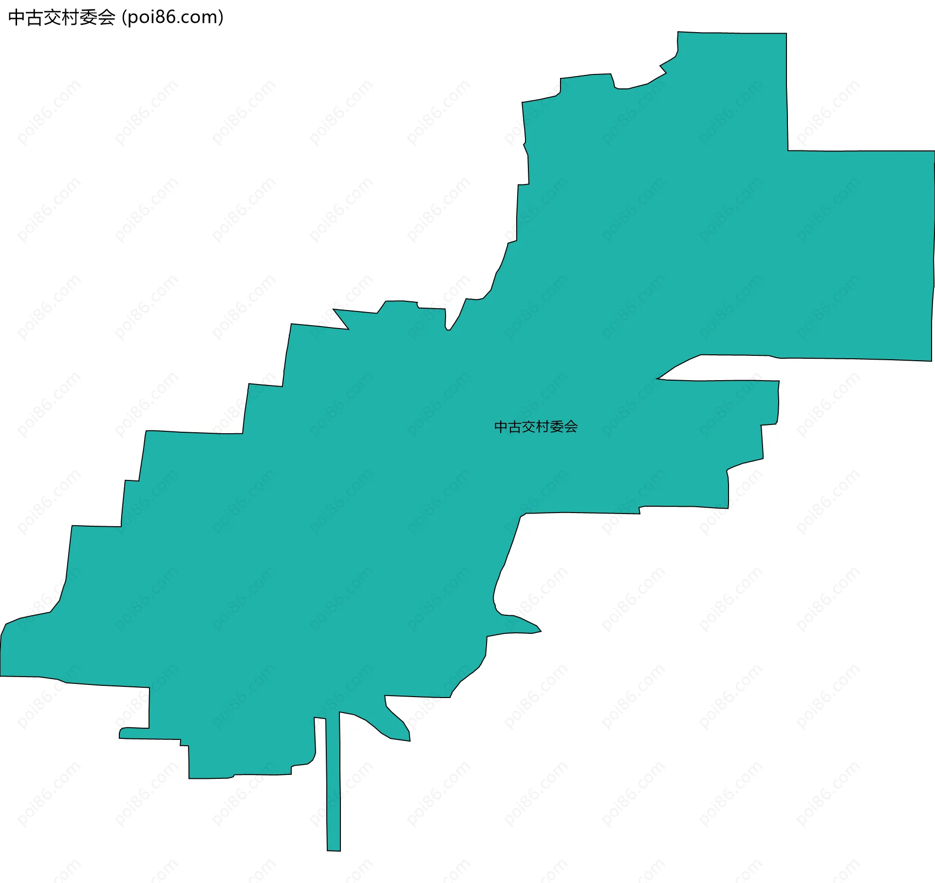 中古交村委会边界地图