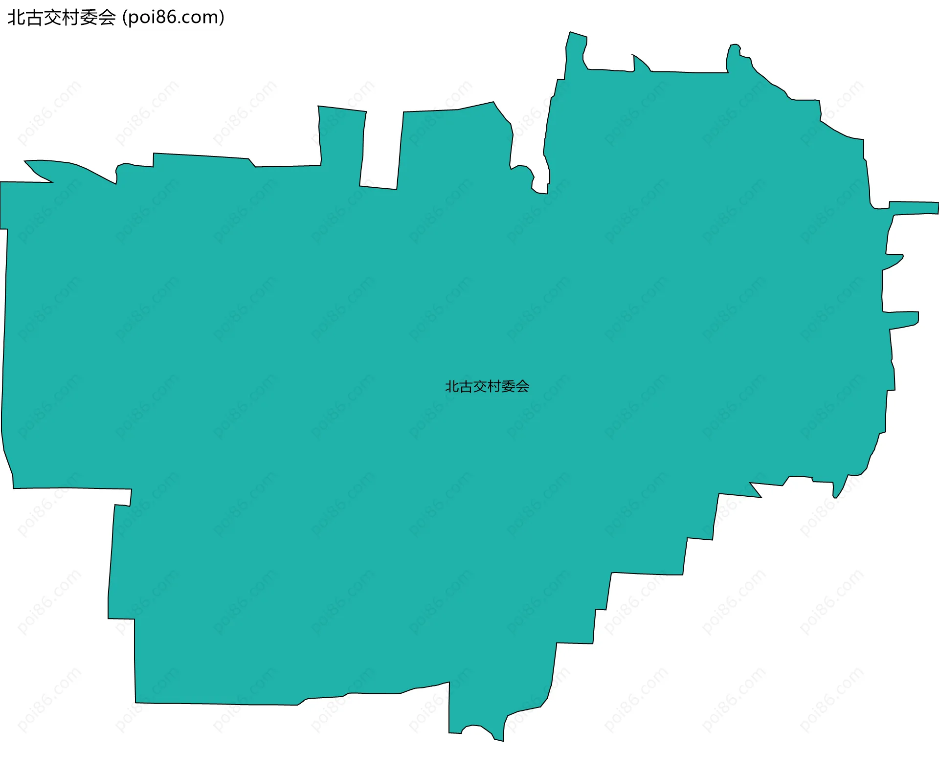 北古交村委会边界地图