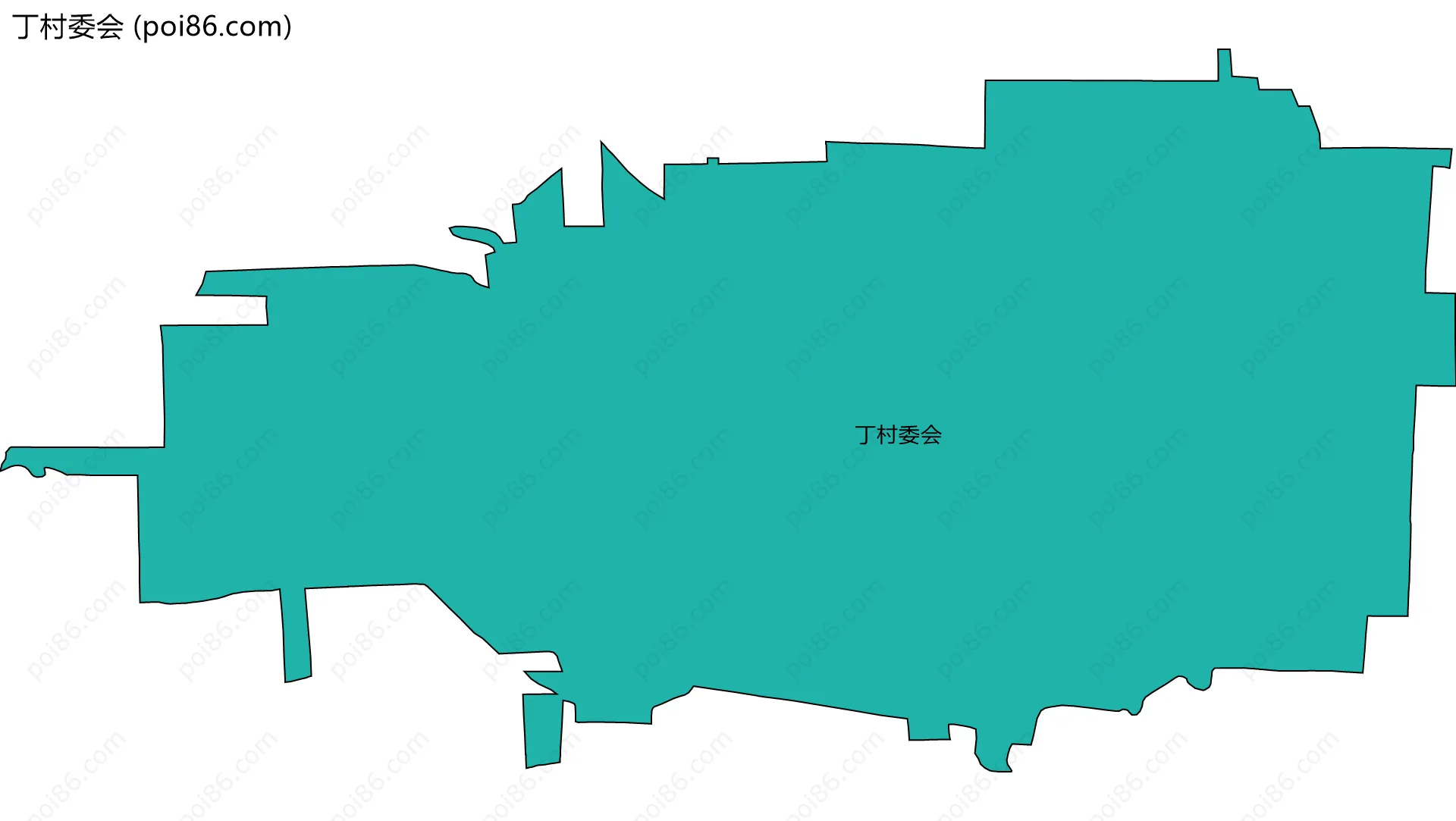 丁村委会边界地图