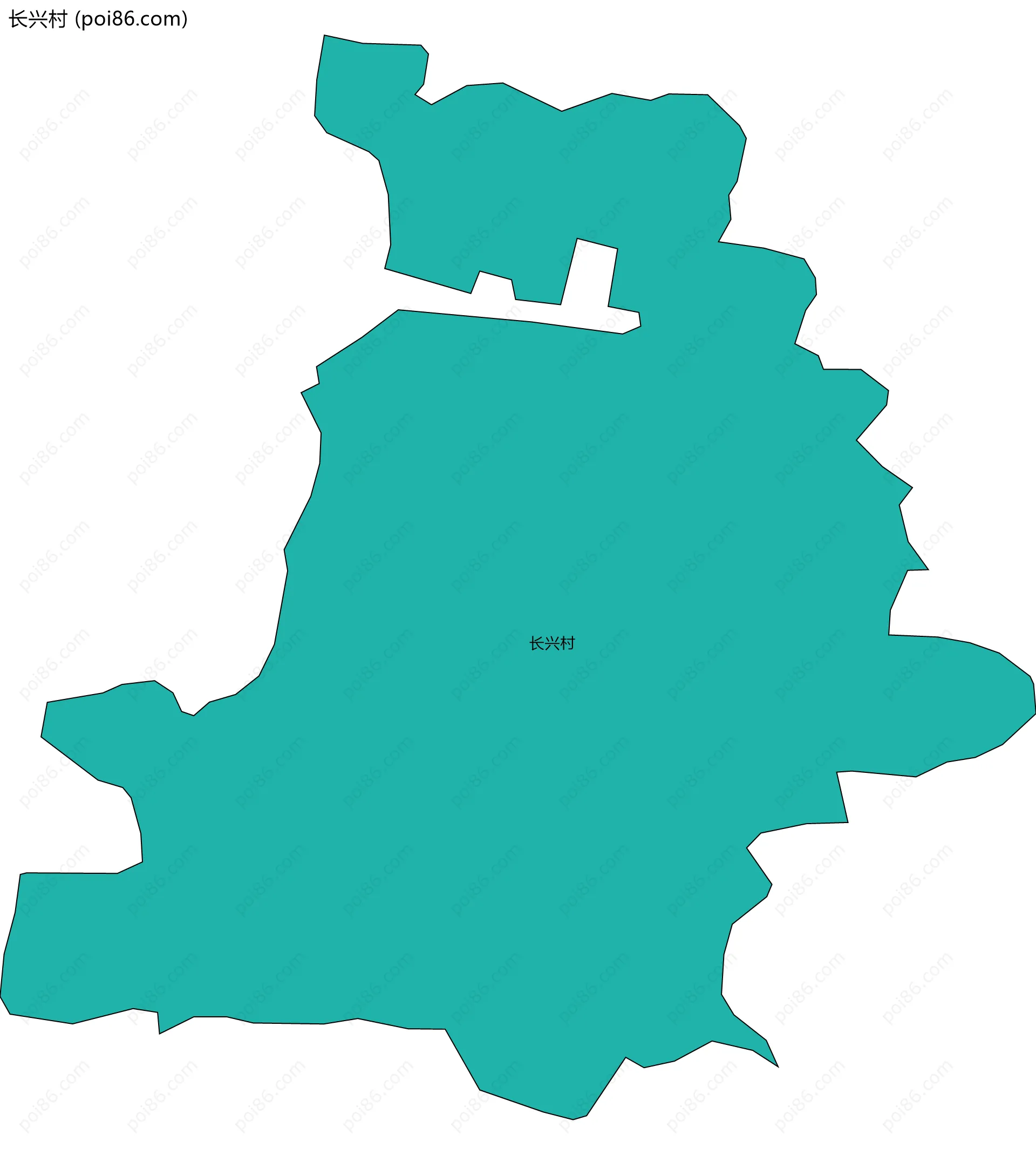 长兴村边界地图