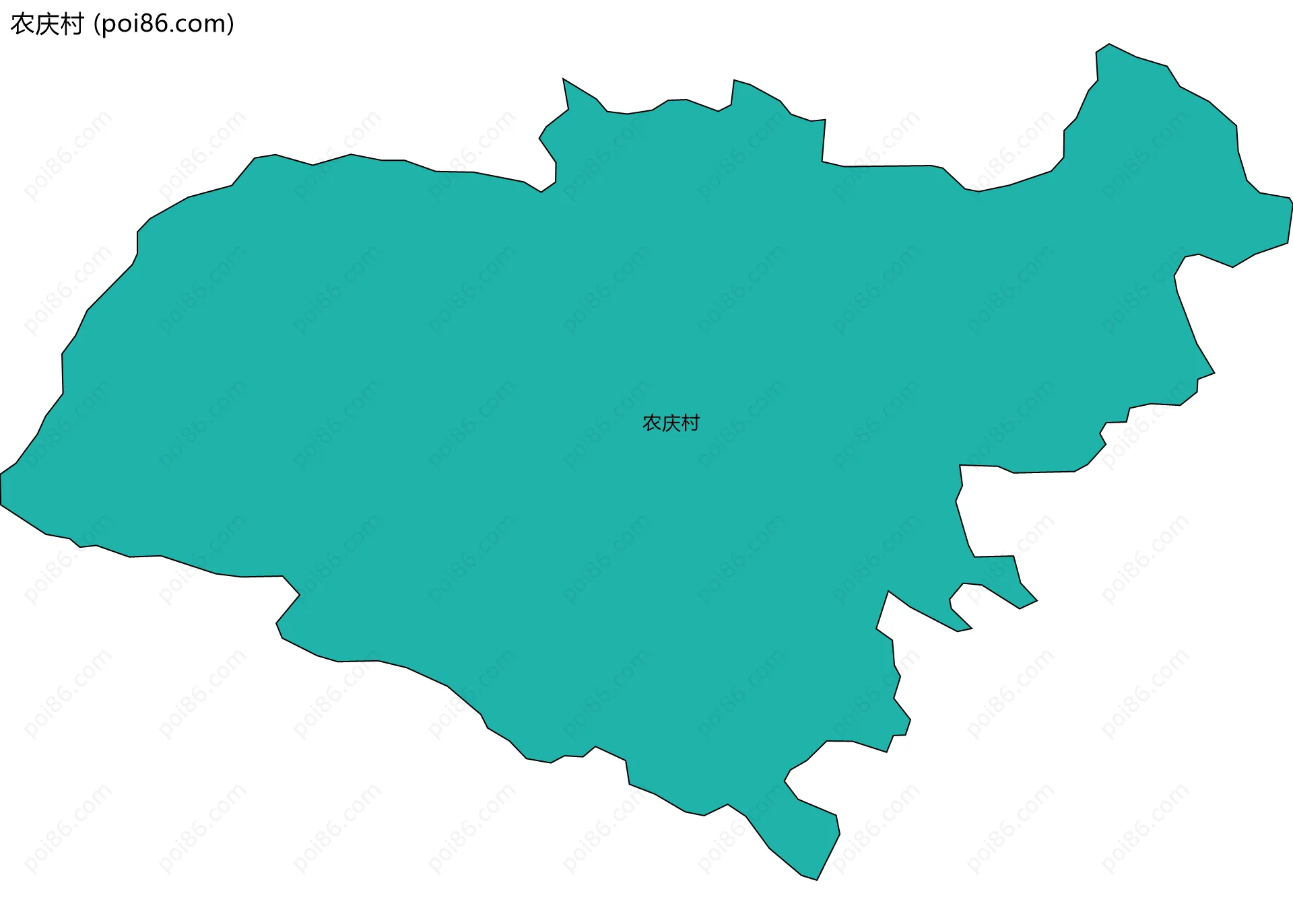 农庆村边界地图