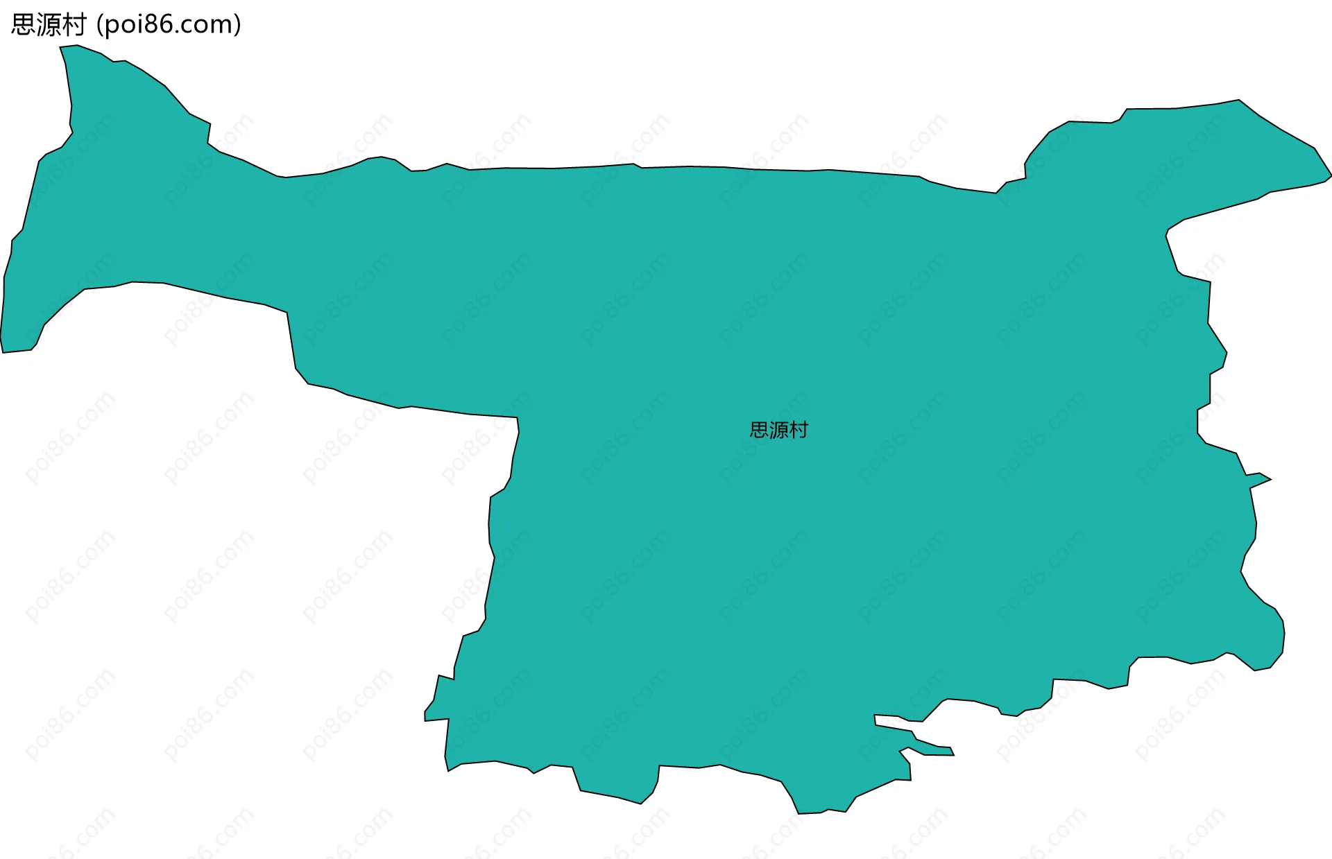 思源村边界地图