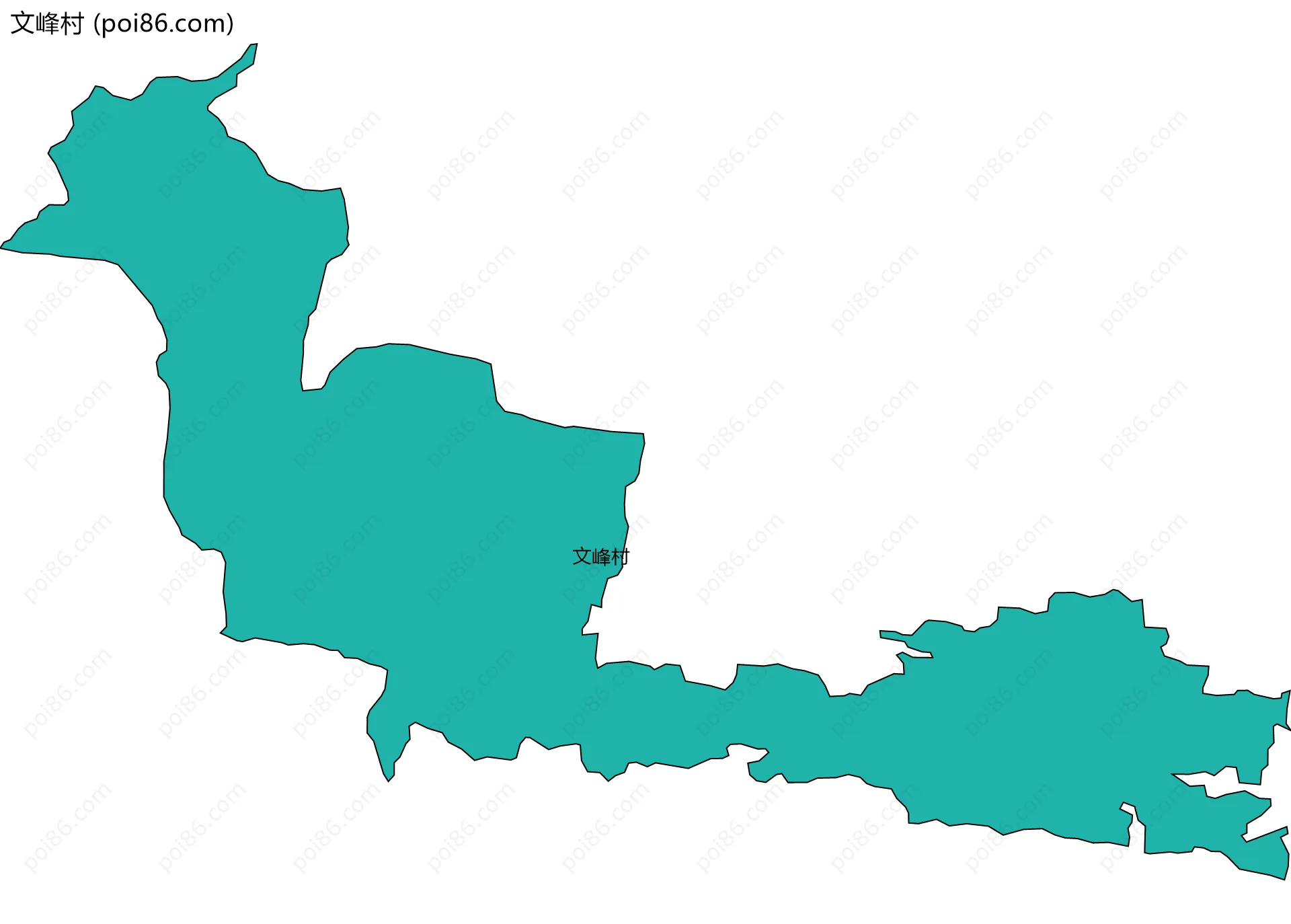文峰村边界地图
