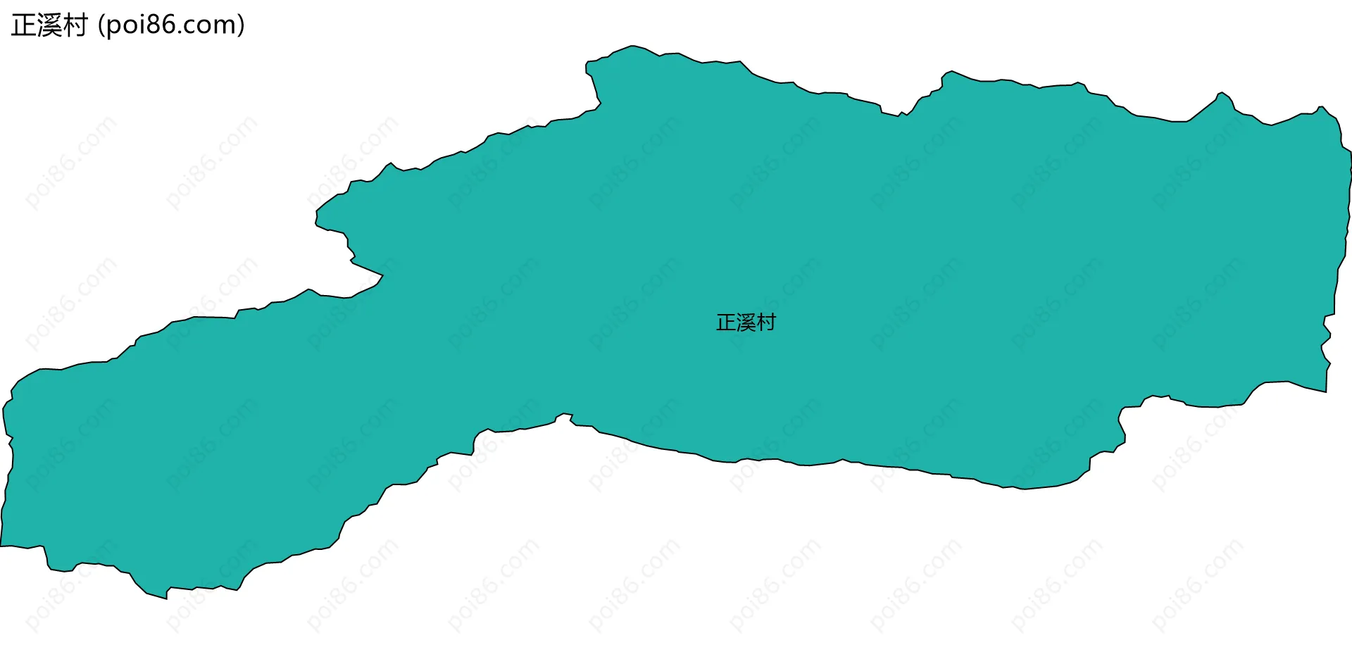 正溪村边界地图