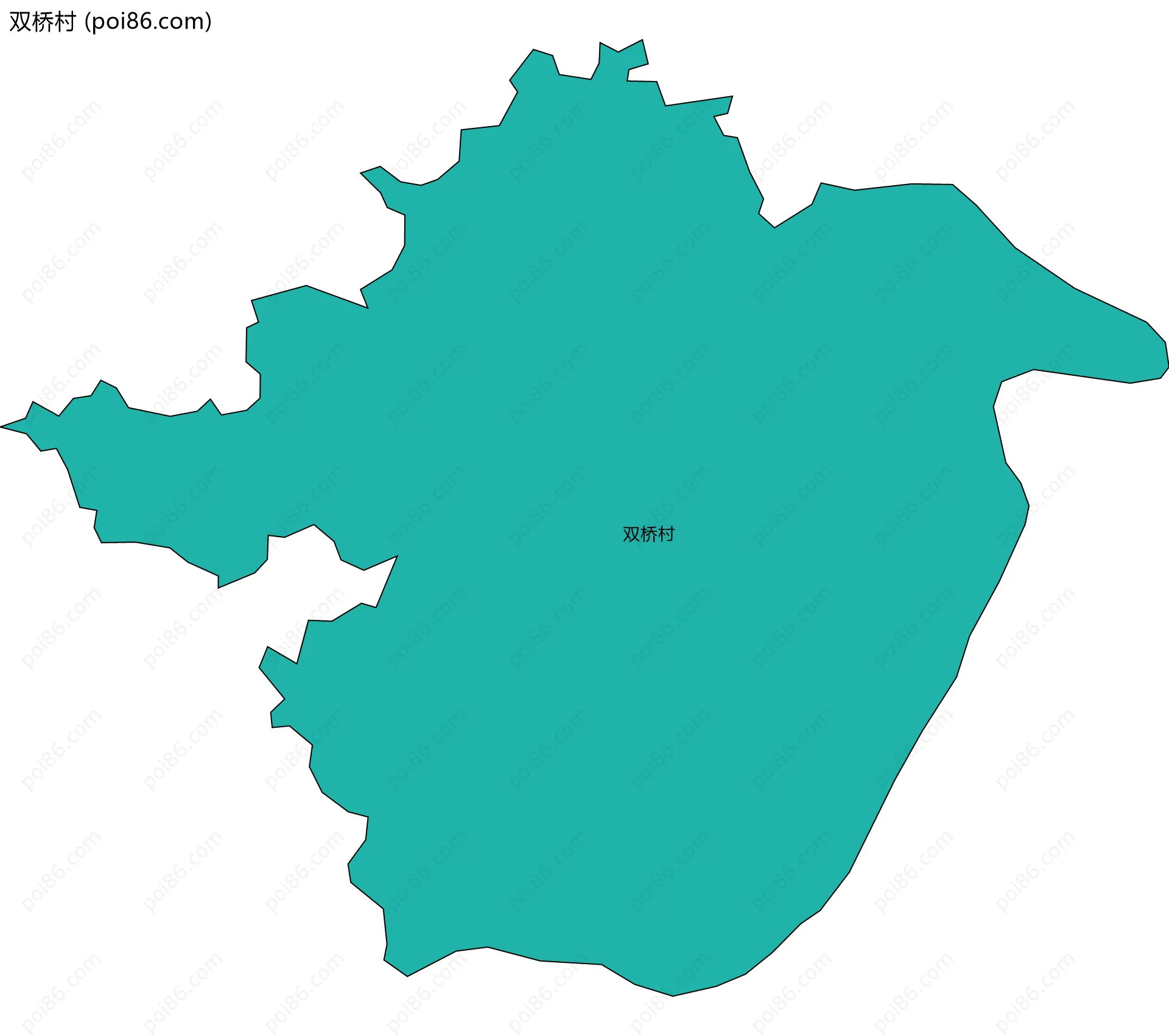 双桥村边界地图