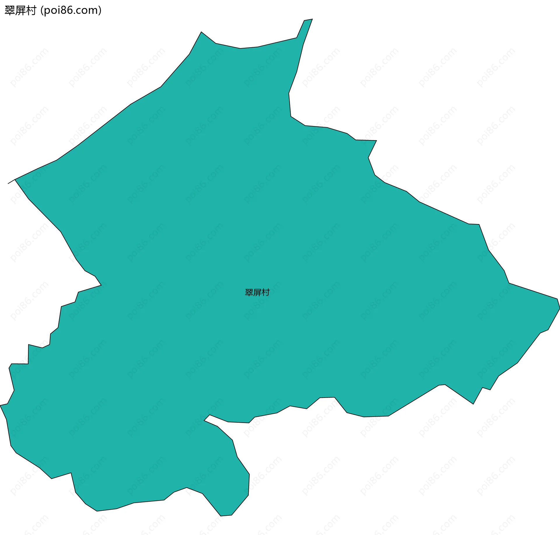 翠屏村边界地图