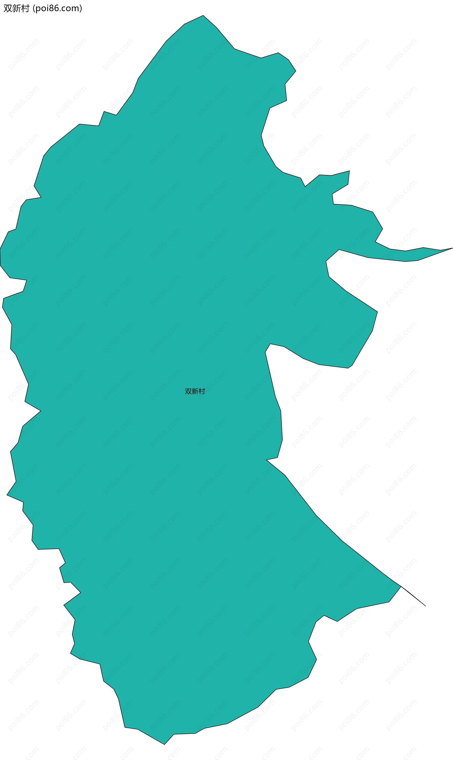 双新村边界地图