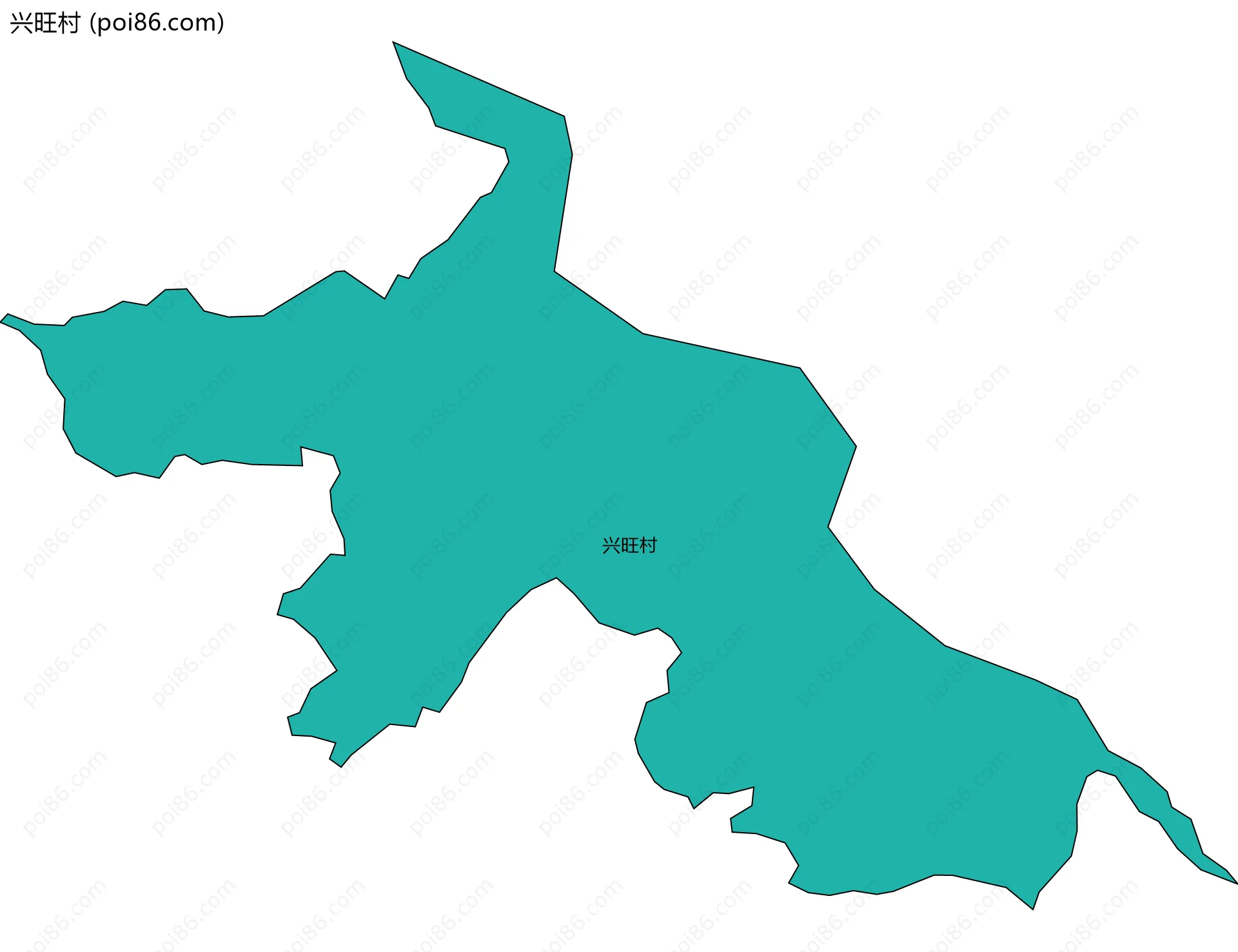 兴旺村边界地图