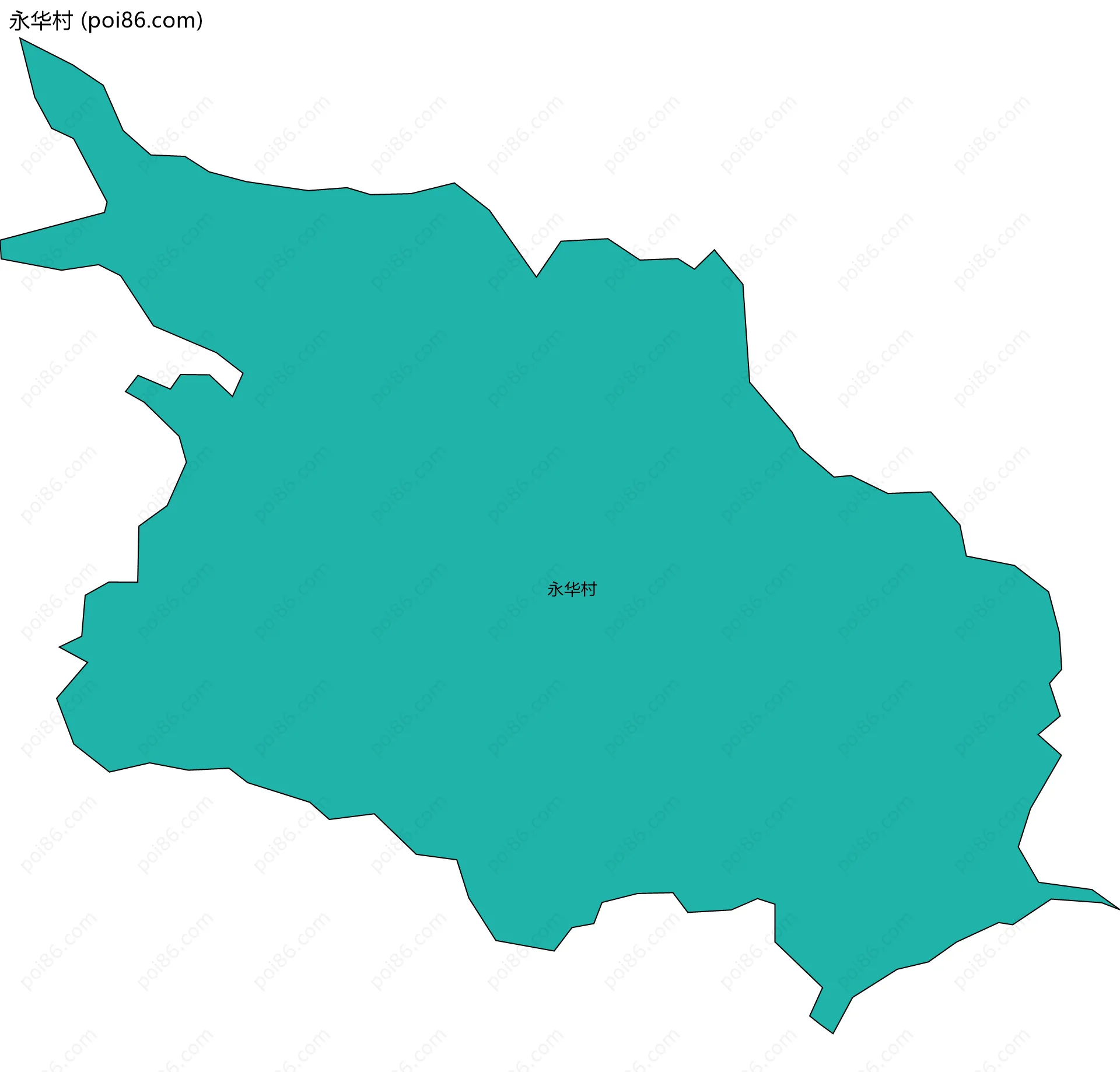 永华村边界地图