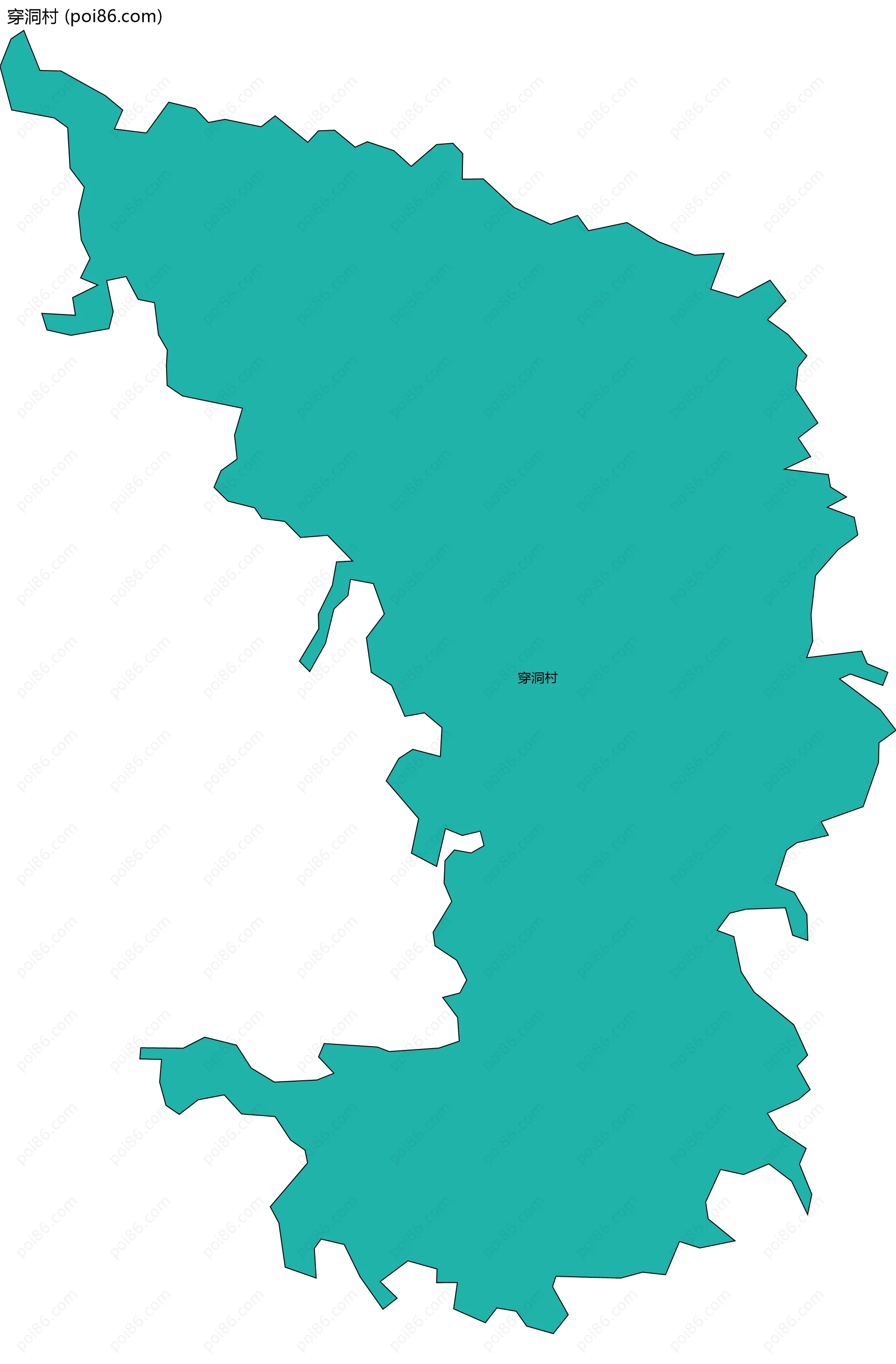 穿洞村边界地图