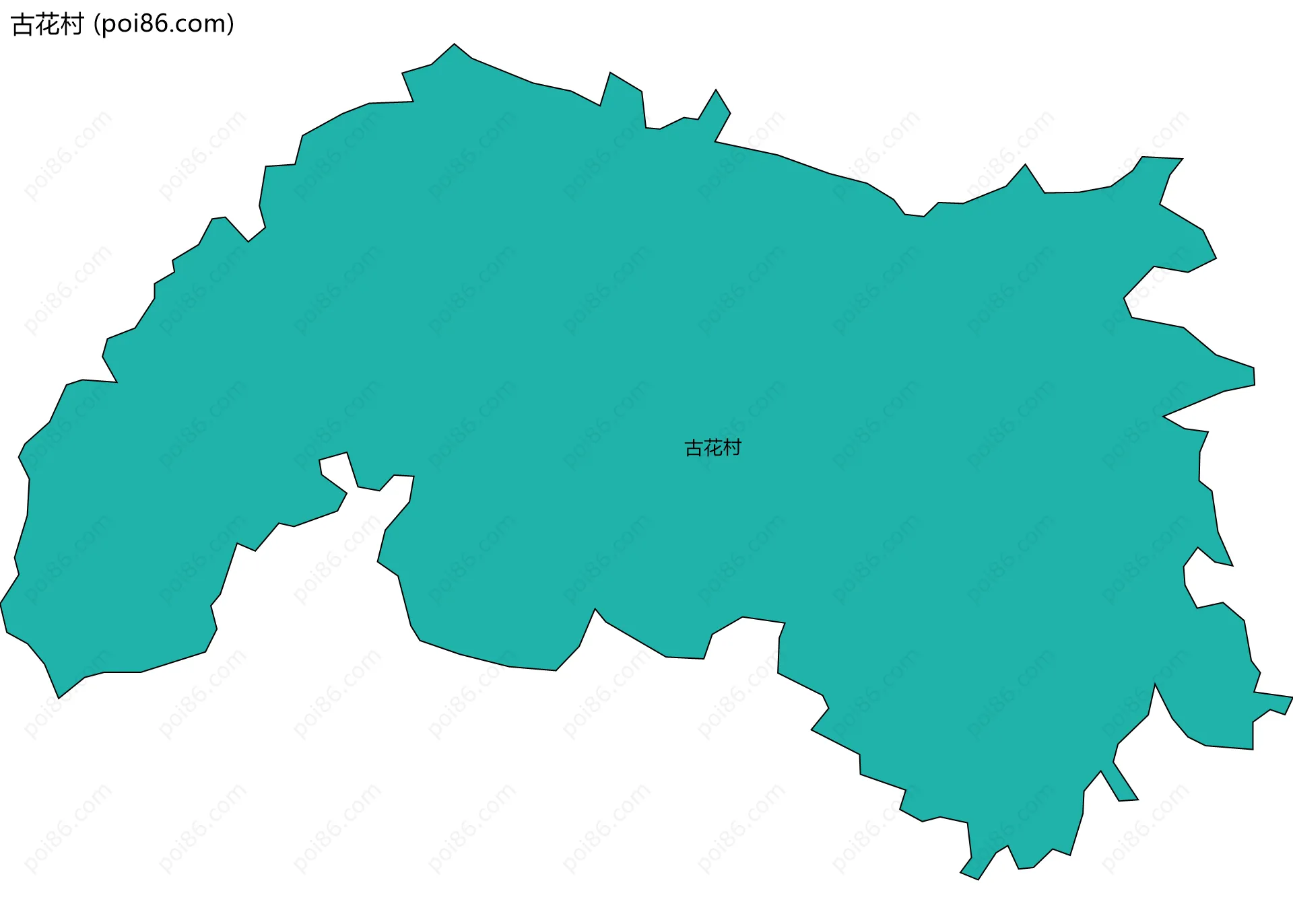古花村边界地图