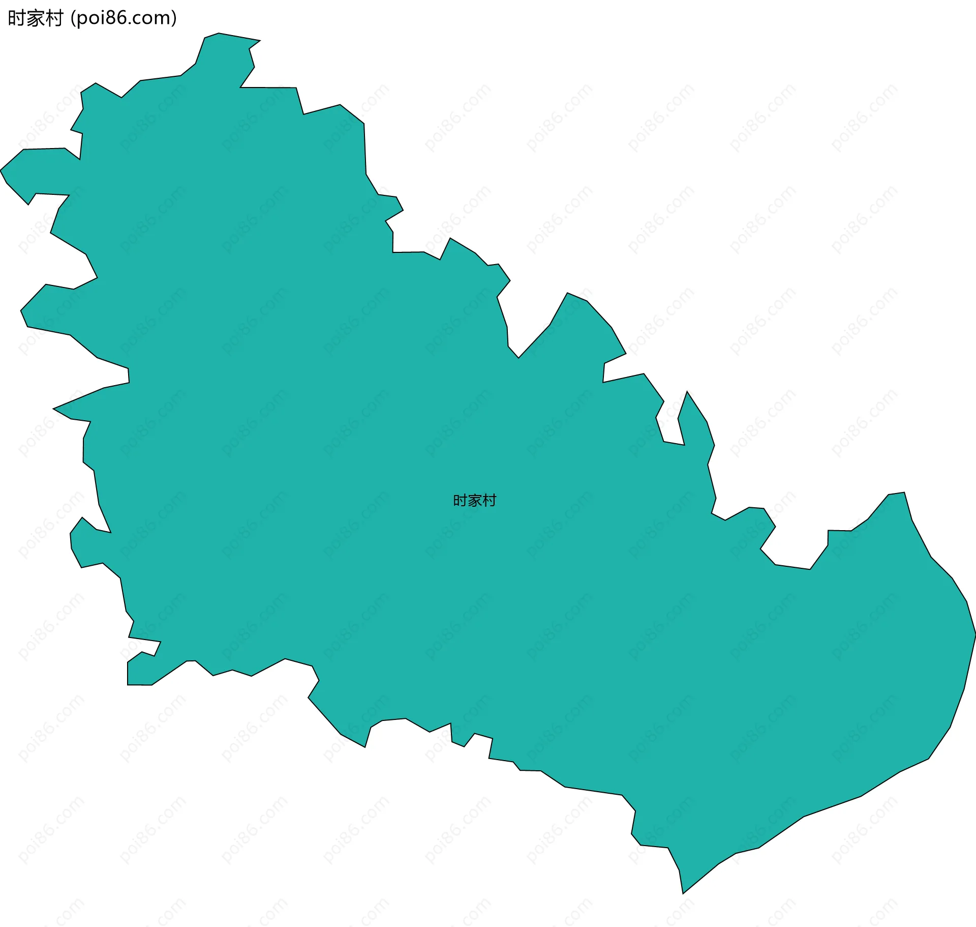 时家村边界地图