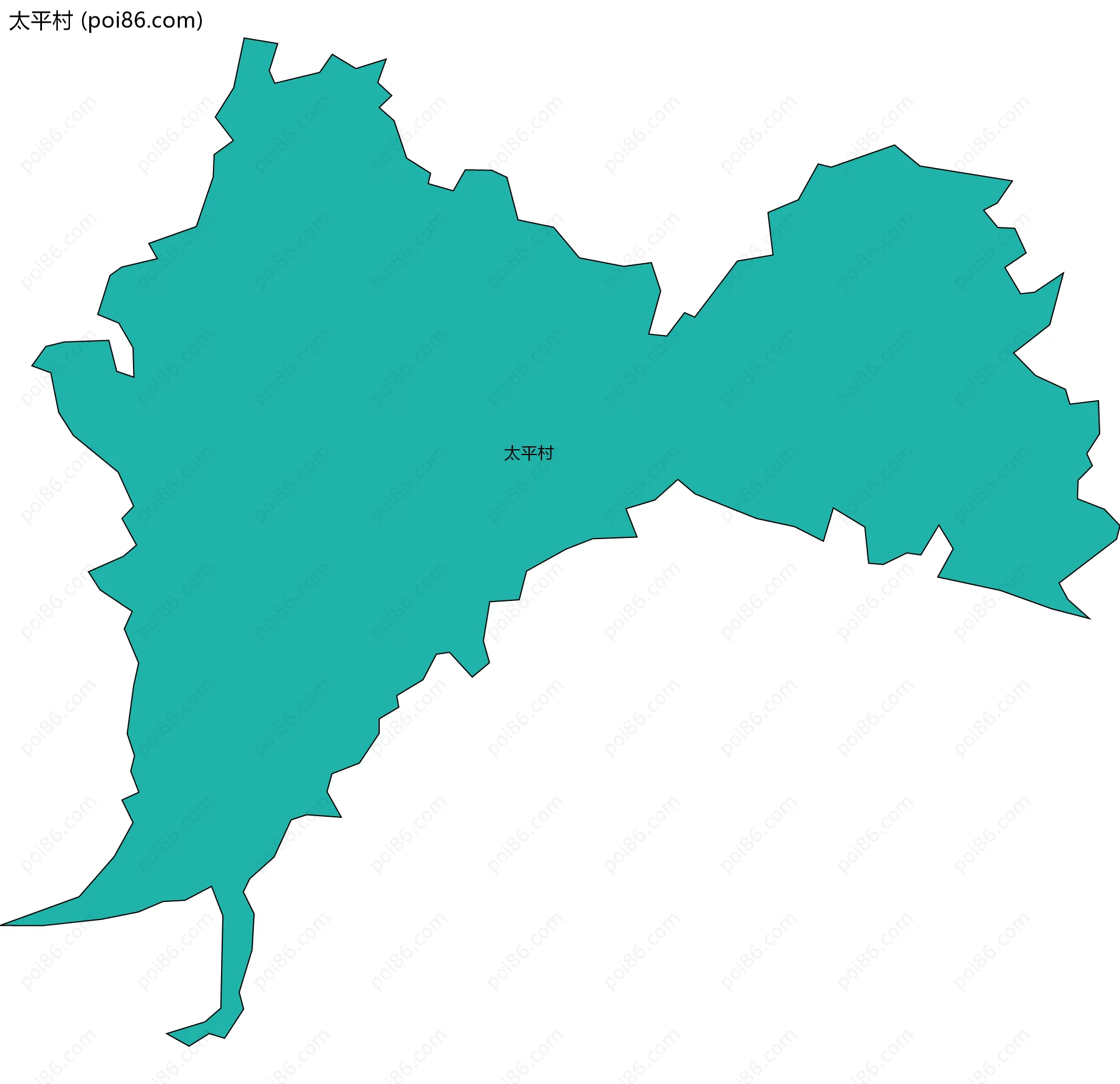 太平村边界地图
