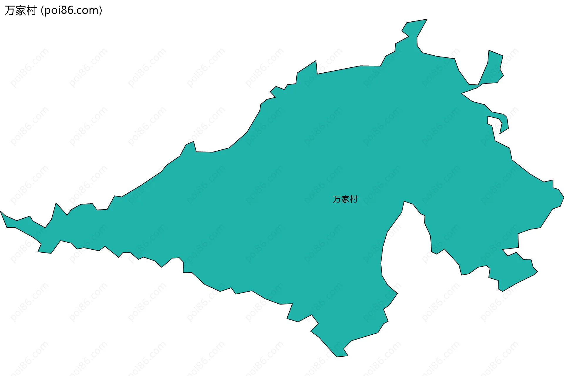 万家村边界地图