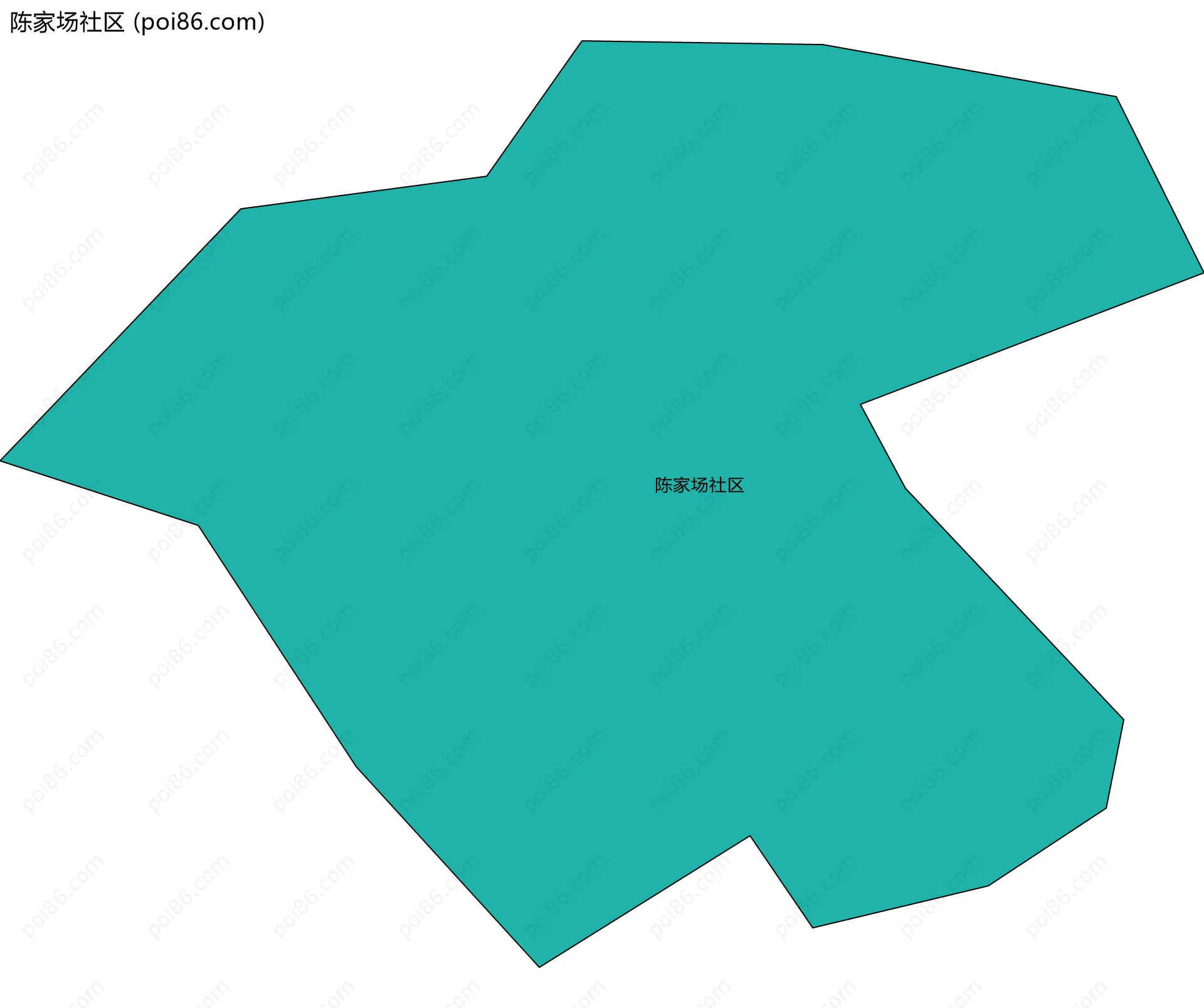 陈家场社区边界地图