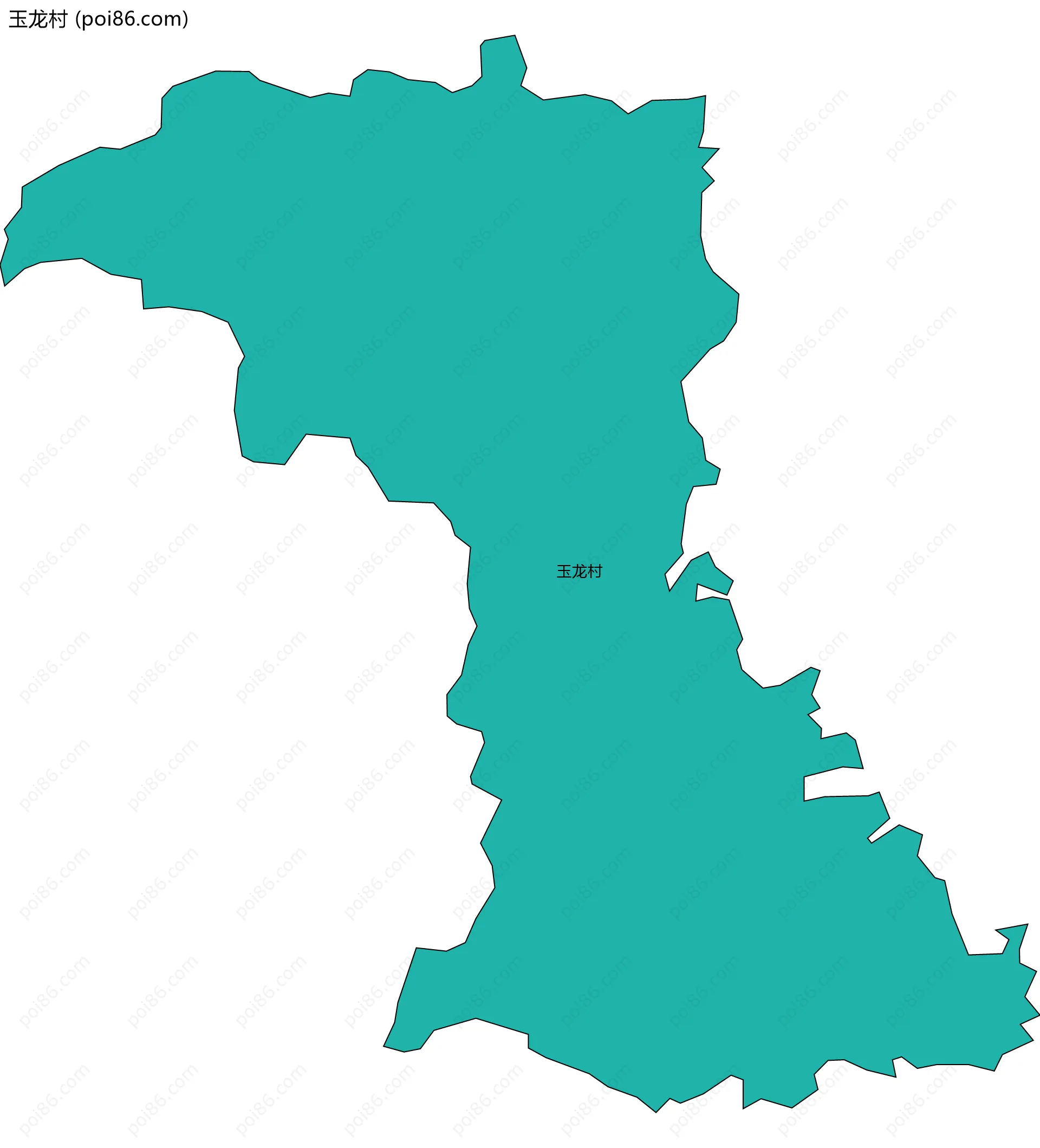 玉龙村边界地图