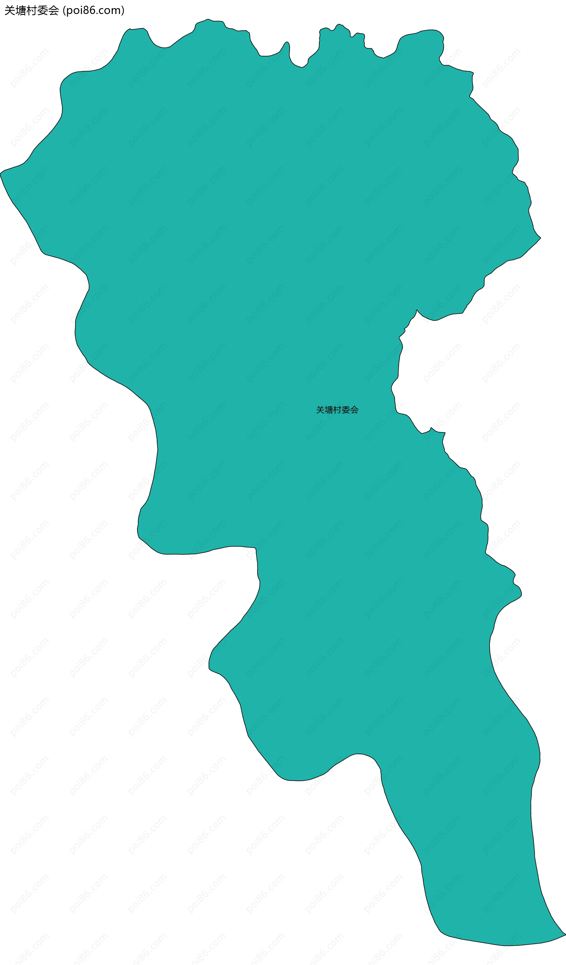 关塘村委会边界地图