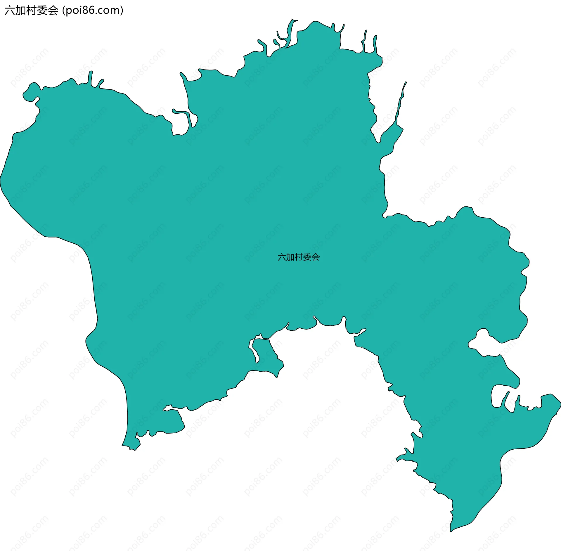 六加村委会边界地图