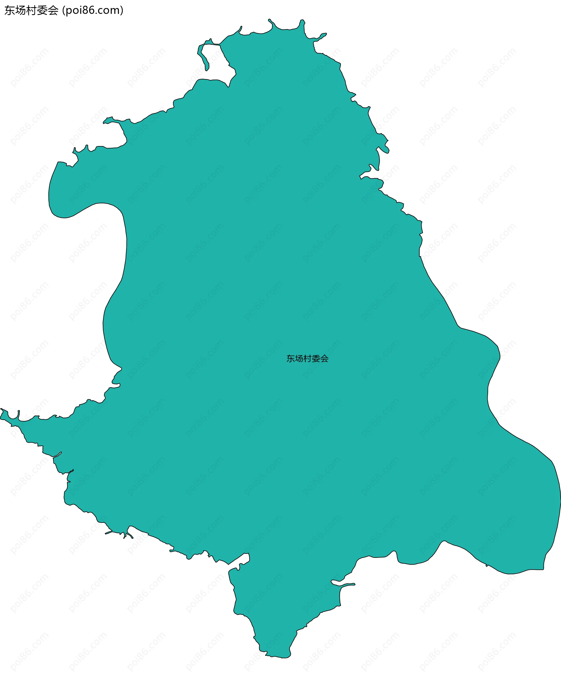 东场村委会边界地图